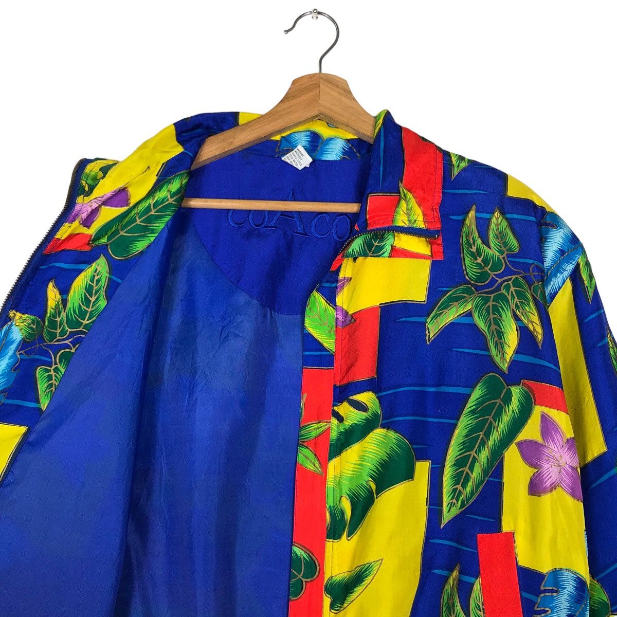 Vintage 🔥90’s Silk Bomber Jacket Coaco Full Print Issey Miyake Size US M / EU 48-50 / 2 - 10 Thumbnail