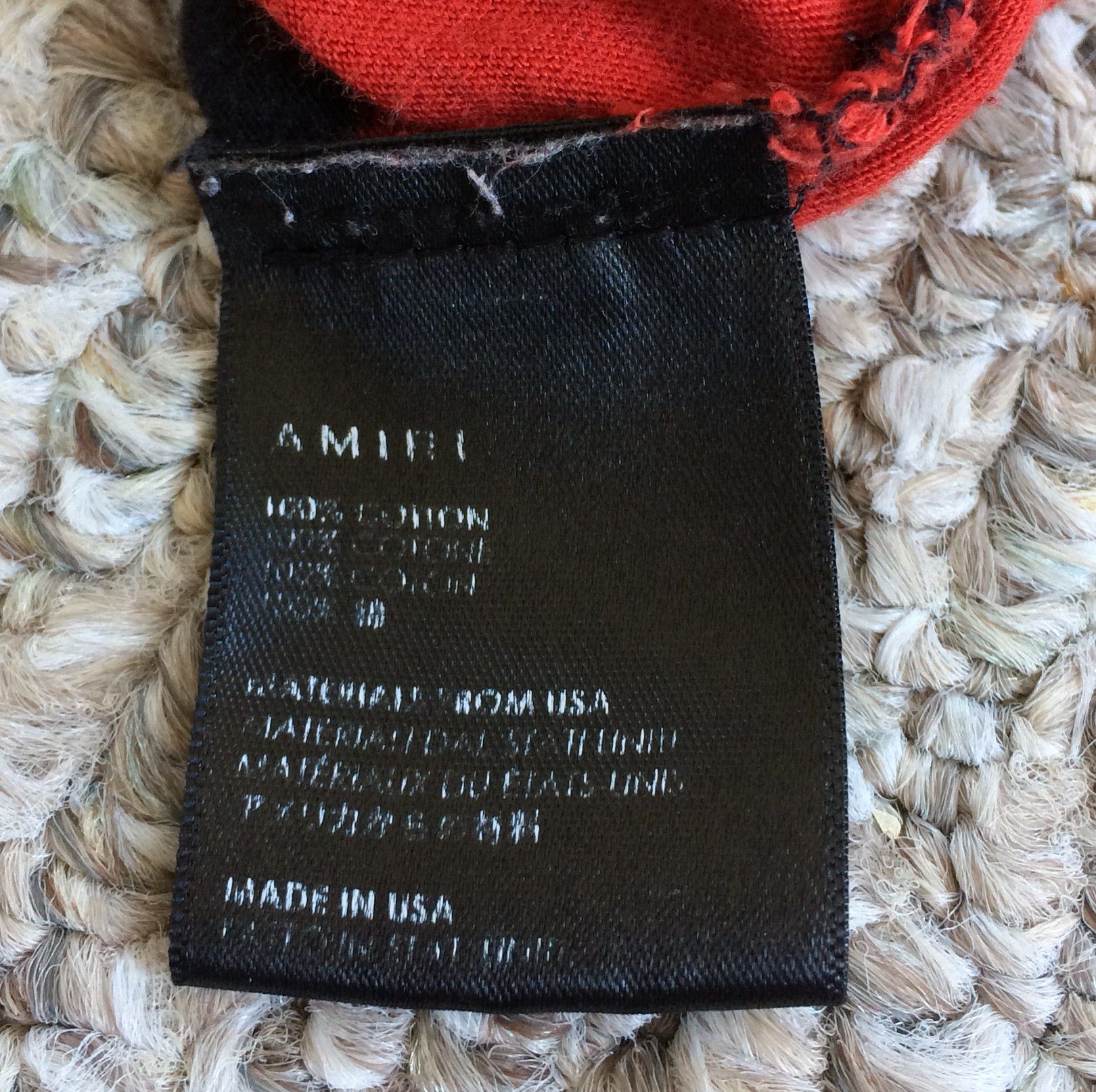 Amiri Amiri Black & Red Striped T-Shirt Size US S / EU 44-46 / 1 - 4 Thumbnail