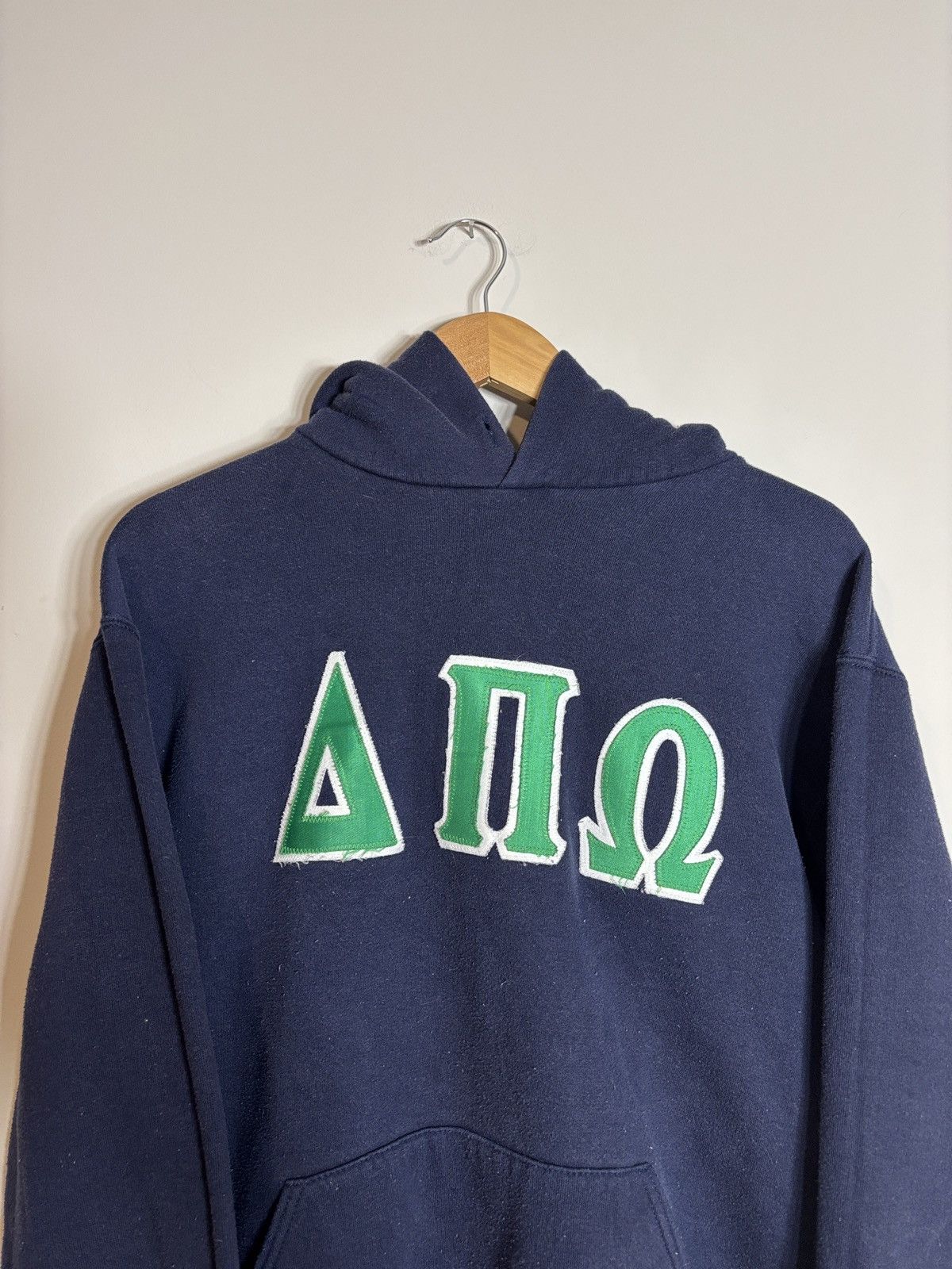 Russell Athletic Vintage 80s Russell Athletic Delta Pi Omega Sorority Hoodie Size US L / EU 52-54 / 3 - 2 Thumbnail