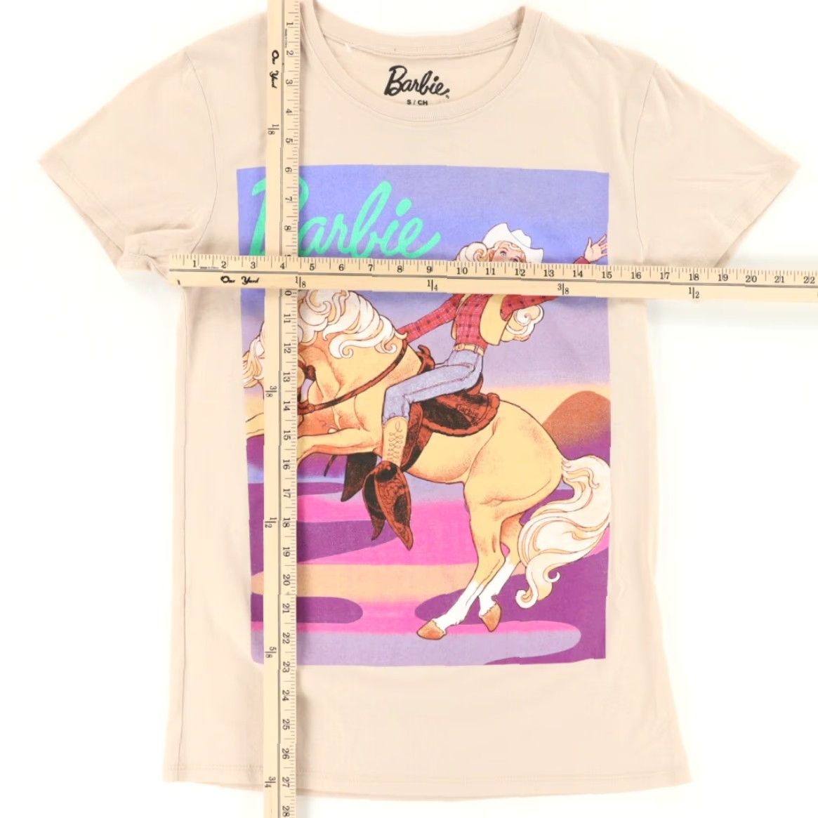 Vintage Barbie Shirt Men T-Shirt Flesh S Barbie Rodeo Graphic Solid Shirt Mens S Colour Flesh Rodeo Graphic 90s Event Size US S / EU 44-46 / 1 - 3 Thumbnail