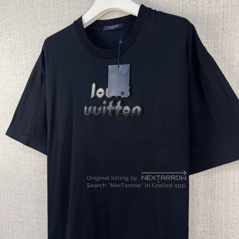 Louis Vuitton Louis Vuitton size 5l FW23 Logo Beaded Embroidered Crew Nec Size US M / EU 48-50 / 2 - 2 Thumbnail