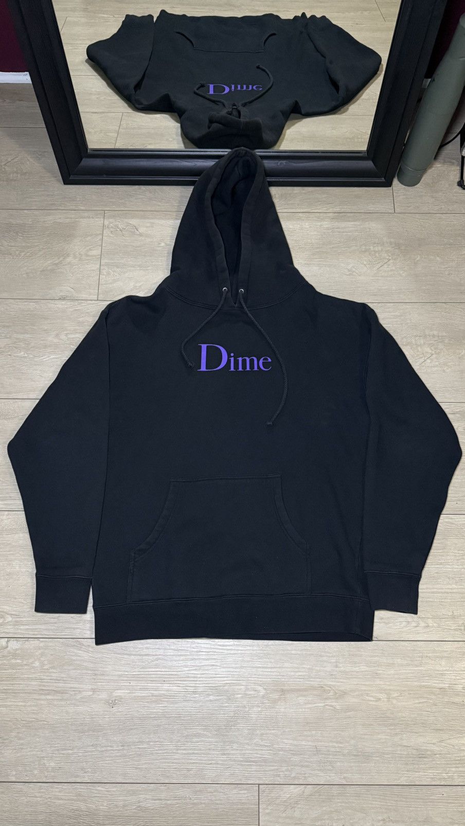 Dime Dime Classic Skateboards Purple Spellout Hoodie Dimecraft Size US L / EU 52-54 / 3 - 1 Thumbnail