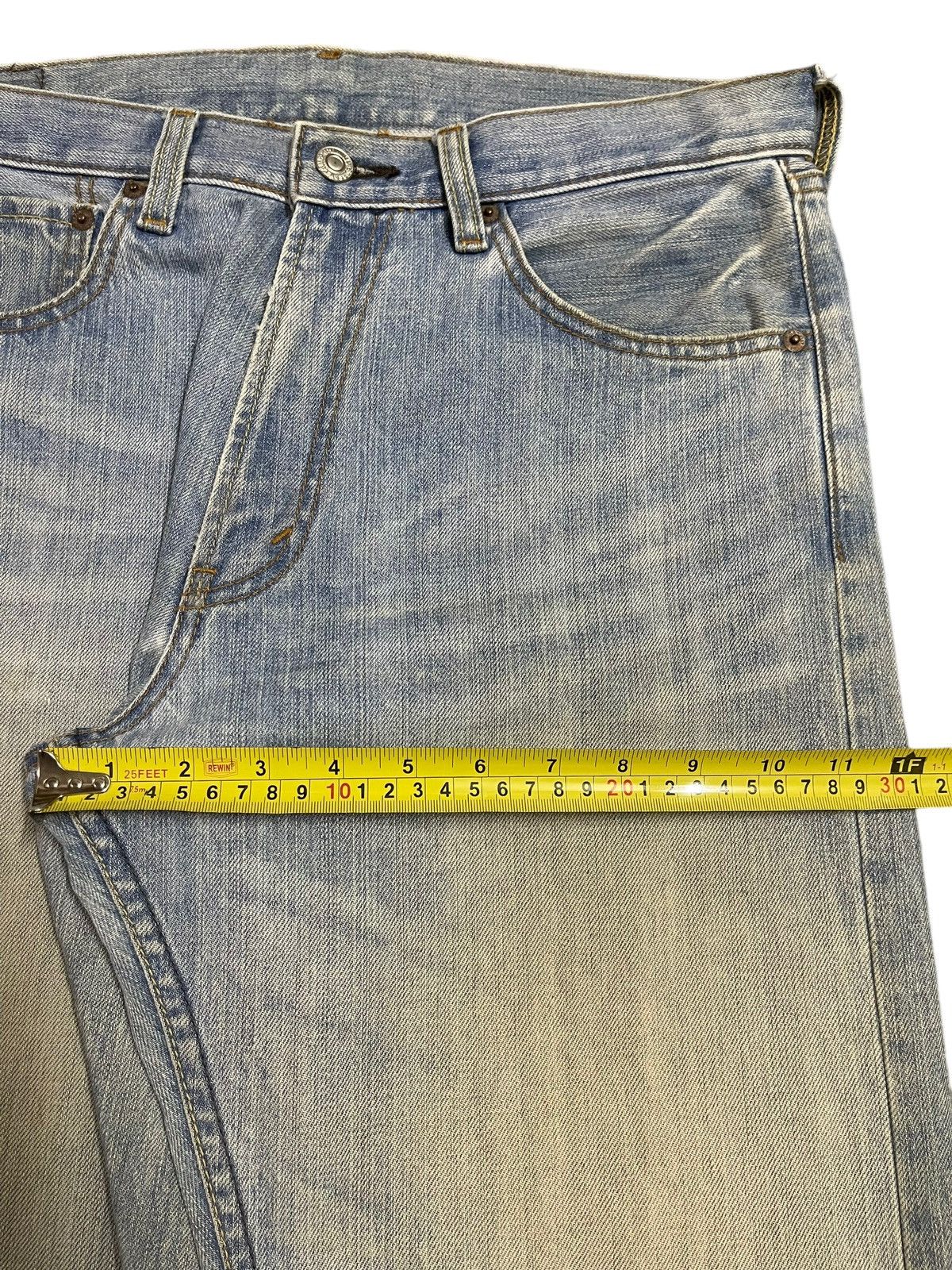 Japanese Brand Vintage Japanese Brand Blue Mud Wash Style Loose Jeans Size US 33 - 14 Thumbnail