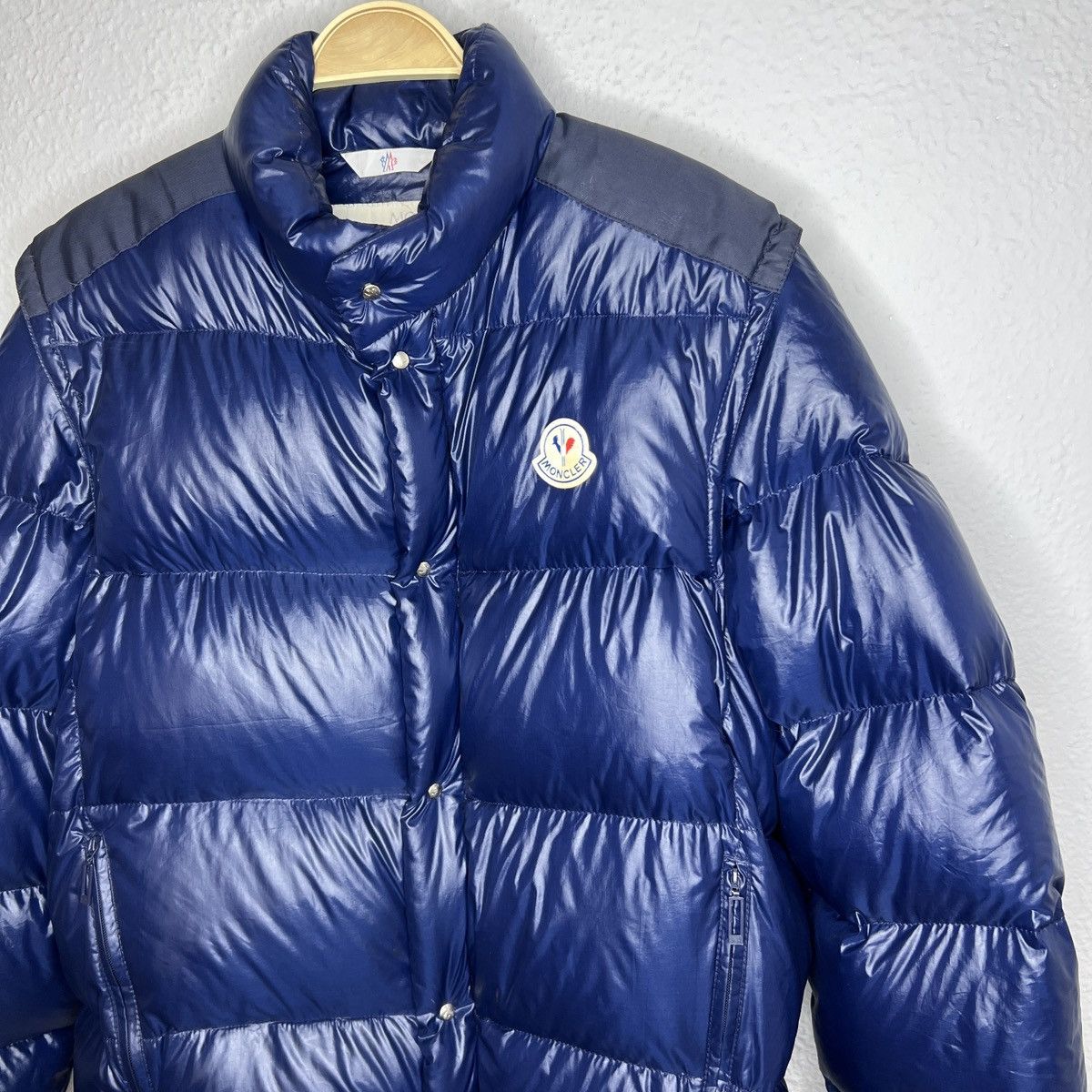 Moncler Moncler Vintage Puffer Down Jacket Navy Logo 2in1 AUTHENTIC Size US L / EU 52-54 / 3 - 4 Thumbnail