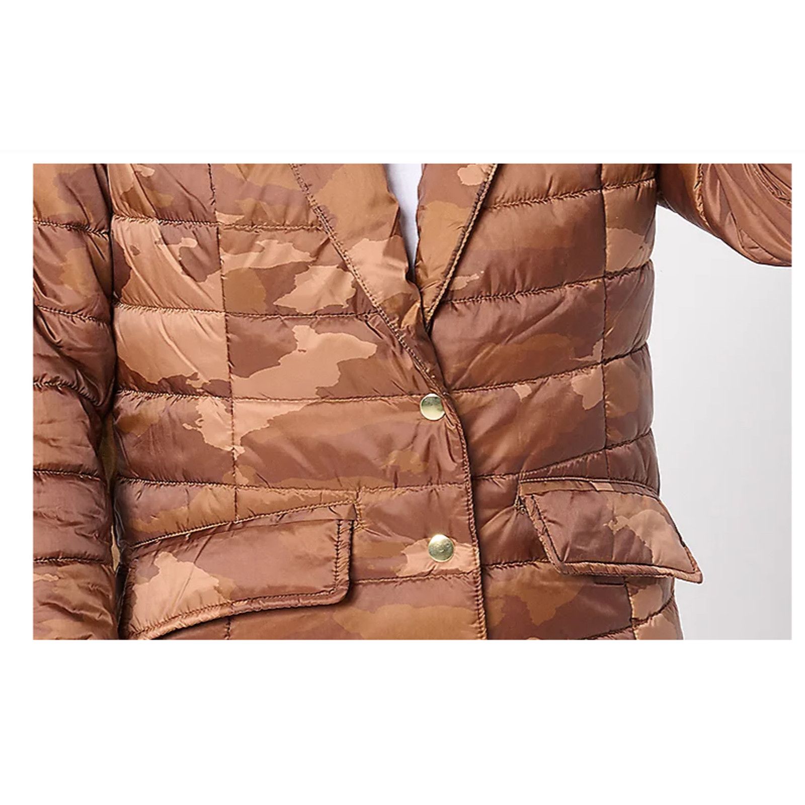 & Other Stories Susan Graver Quilted Prints & Solids Brown Camo XL A658674 Size XL / US 12-14 / IT 48-50 - 2 Thumbnail