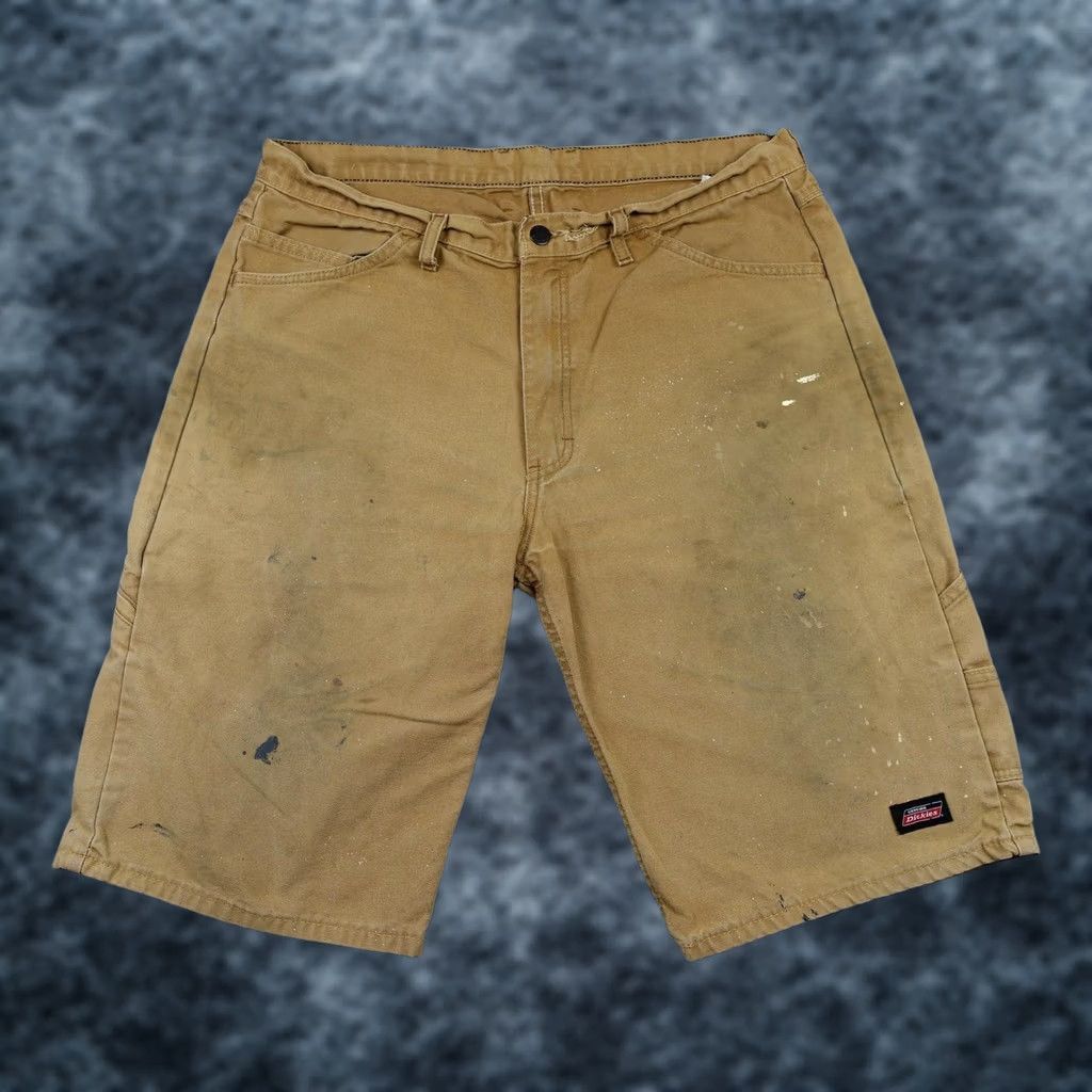 Dickies Dickies Cargo Shorts Mens 36 Brown Canvas Workwear Carpenter Paint VTG Y2K Cargo Shorts Mens 36 Brown Canvas Workwear Dickies Size US 36 / EU 52 - 1 Thumbnail