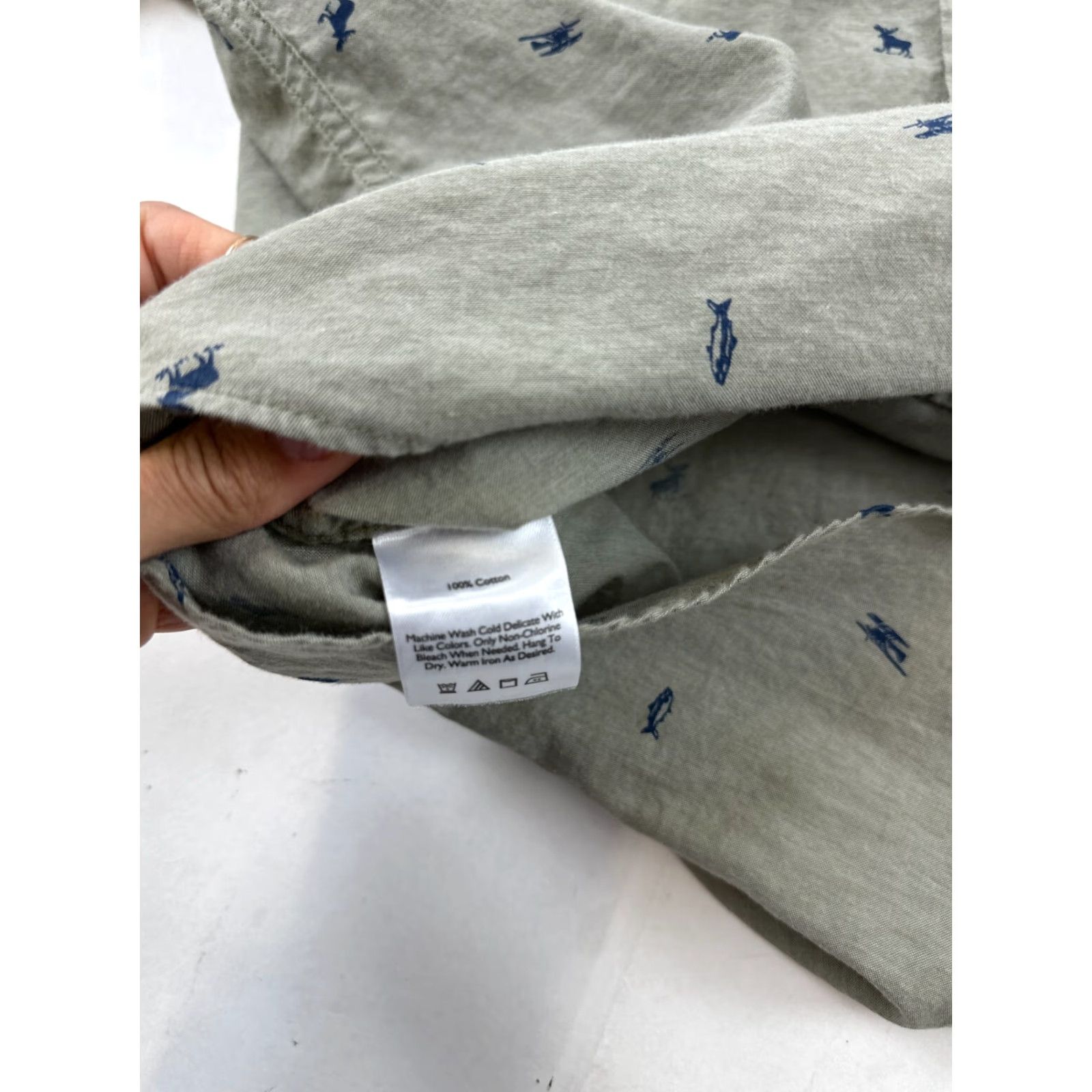 Eddie Bauer Eddie Bauer Shirt Mens Medium Gray Pattern Cotton Classic Fit Collar Button Down Size US M / EU 48-50 / 2 - 5 Thumbnail