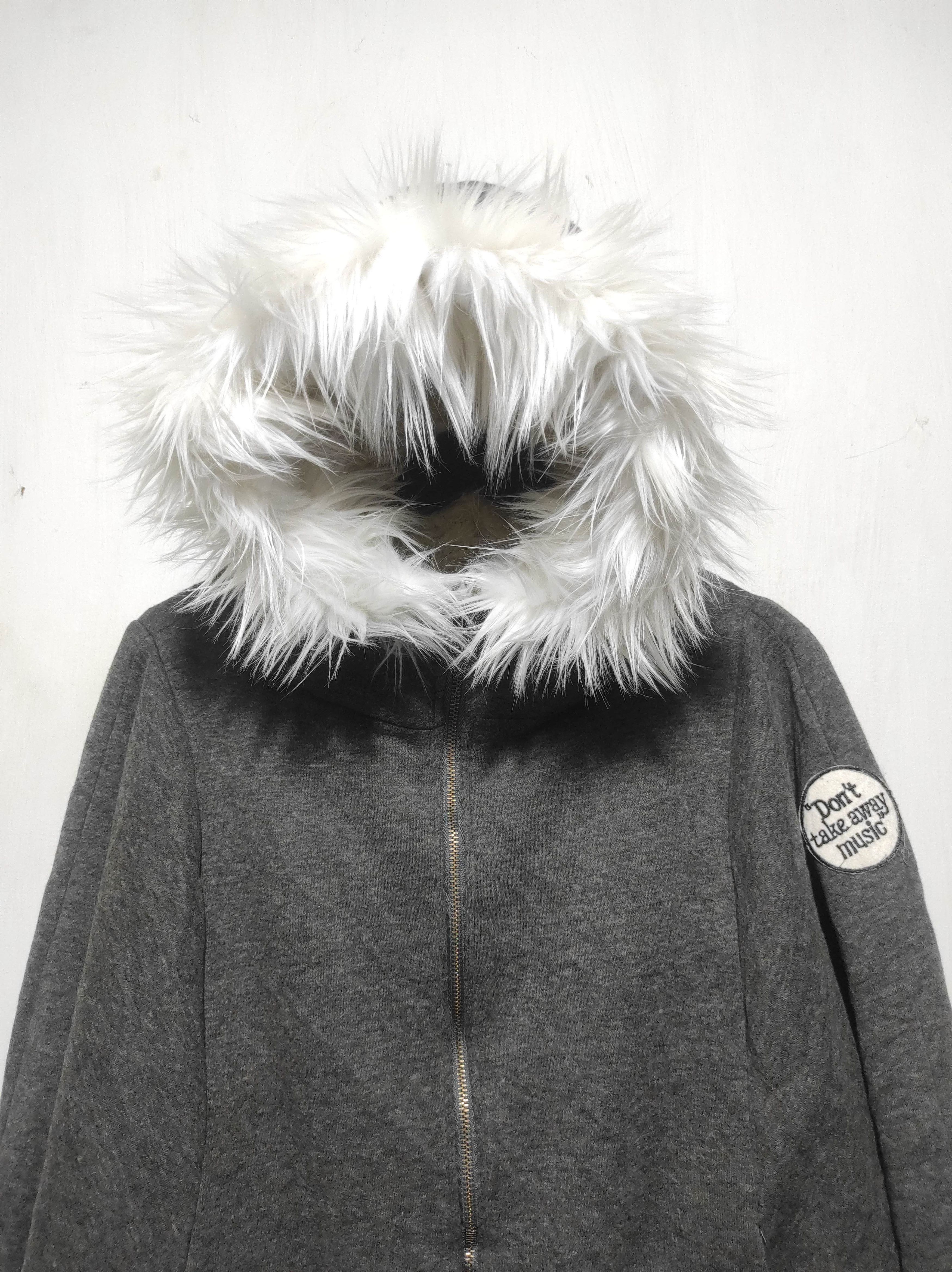 Hysteric Glamour Skull Sherpa Batwing Zip Fur Hoodie ifsixwasnine lgb style Size US M / EU 48-50 / 2 - 4 Thumbnail