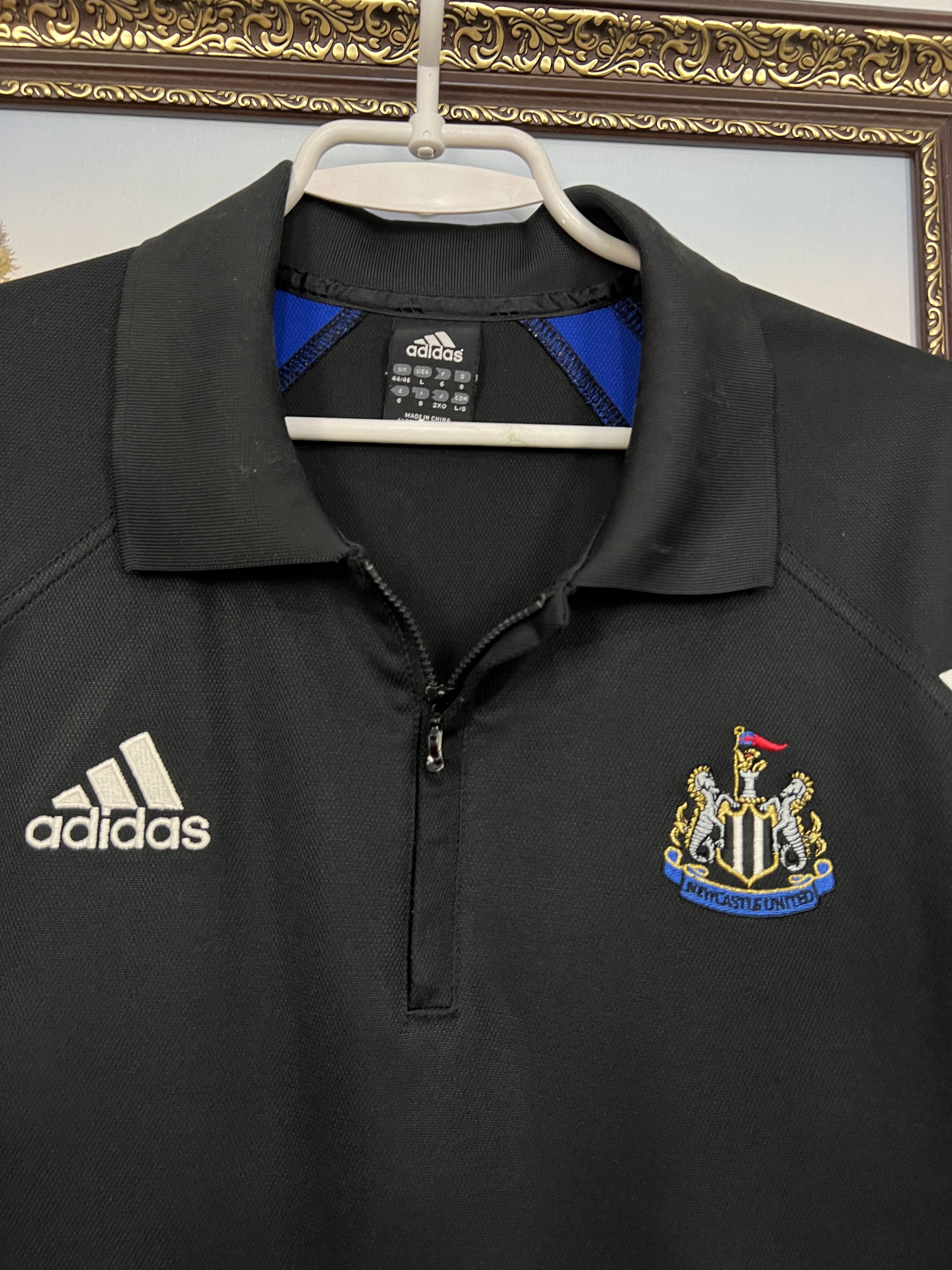 Adidas Vintage Adidas Newcastle United Football Train Polo Shirt Size US L / EU 52-54 / 3 - 4 Thumbnail