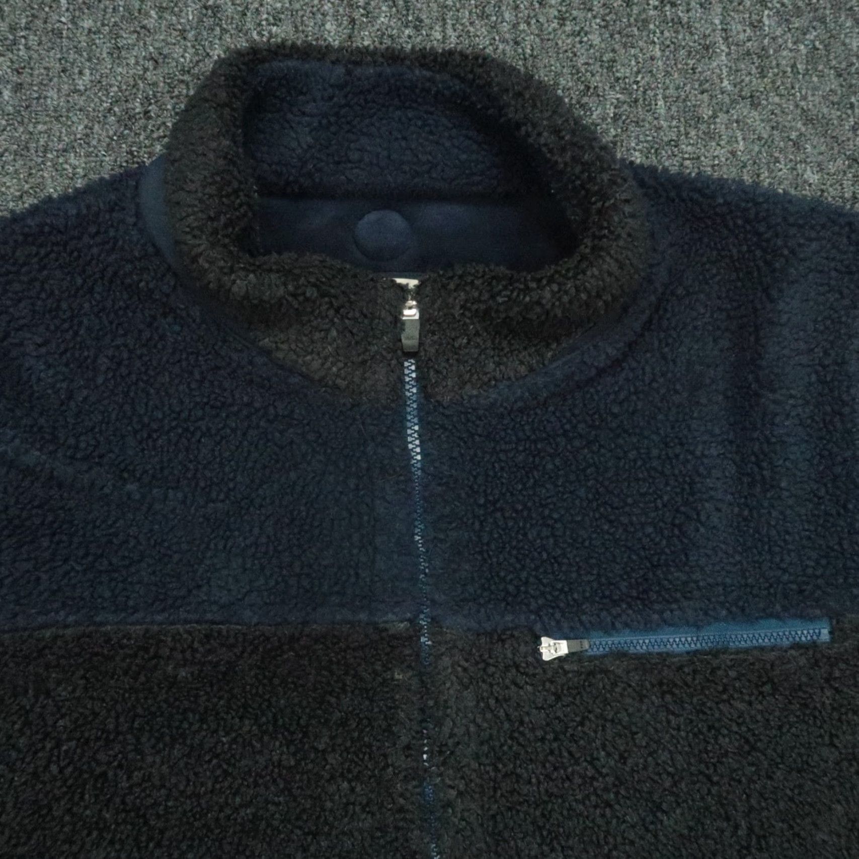 Carbon2Cobalt Carbon 2 Cobalt Jacket Mens Large Gray Full Zip Pockets Fleece Deep Pile Size US L / EU 52-54 / 3 - 2 Thumbnail