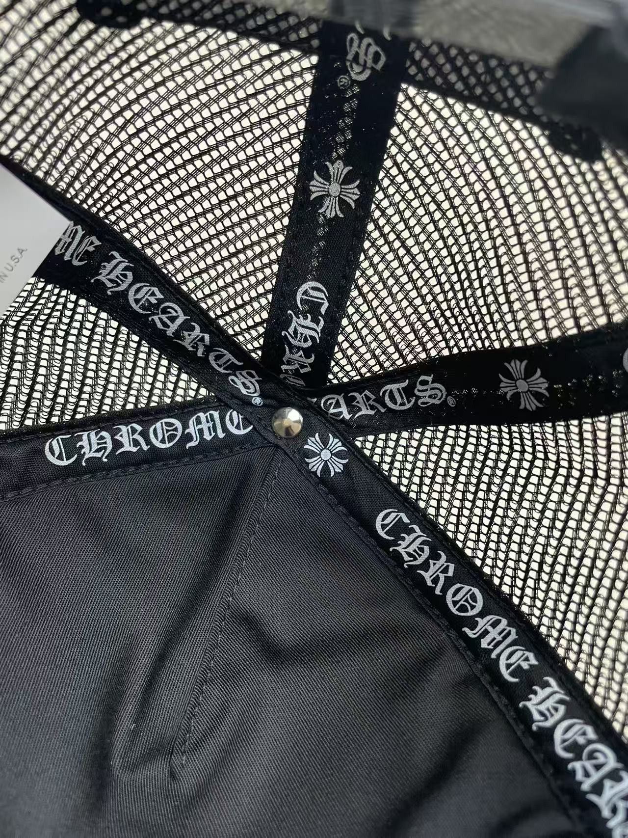 Chrome Hearts Chrome Hearts Camouflage Cross Leather Patch Baseball Cap Size ONE SIZE - 8 Thumbnail