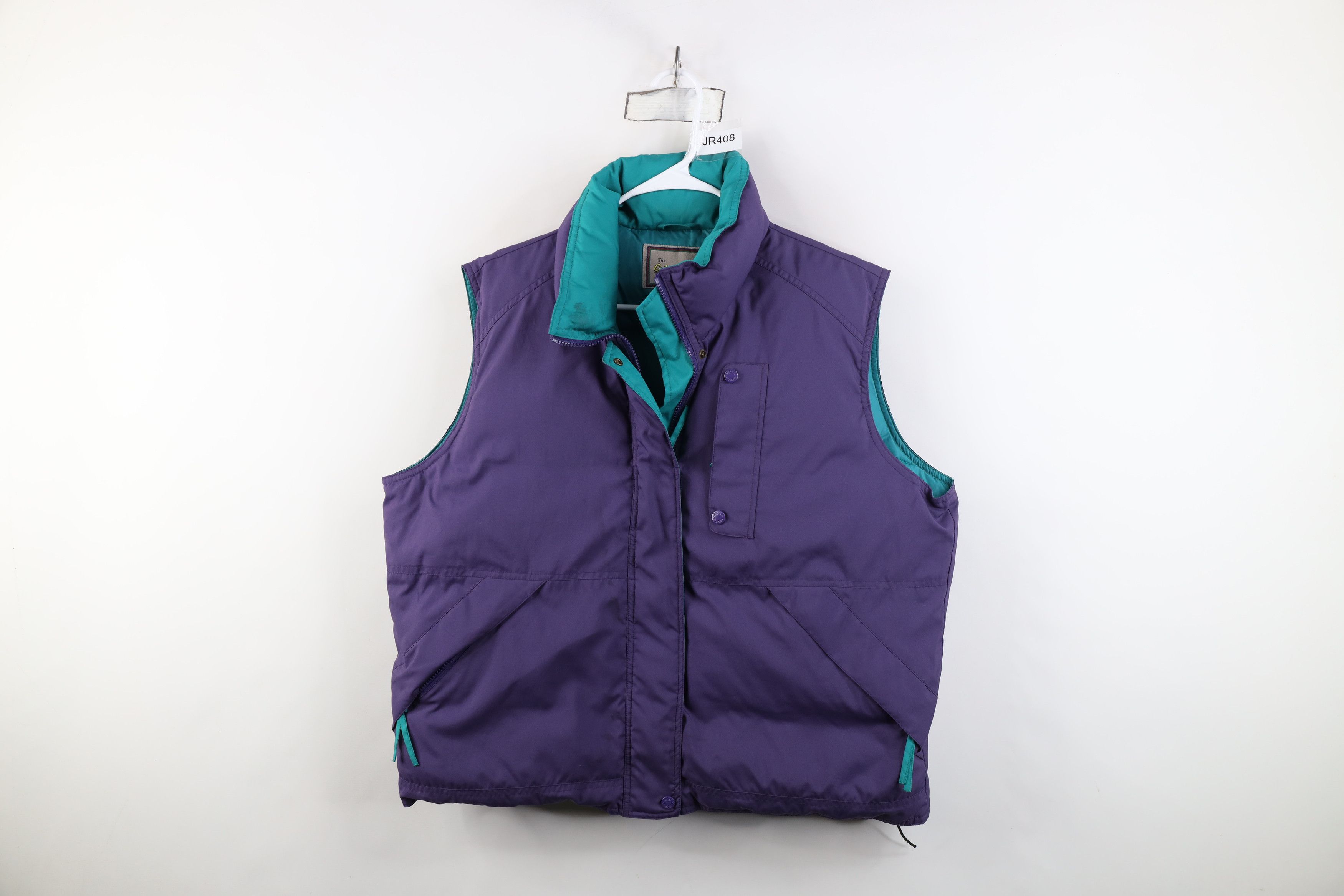 Cabelas Vintage 90s Cabelas Duck Down Puffer Vest Jacket Purple Size XL / US 12-14 / IT 48-50 - 1 Thumbnail