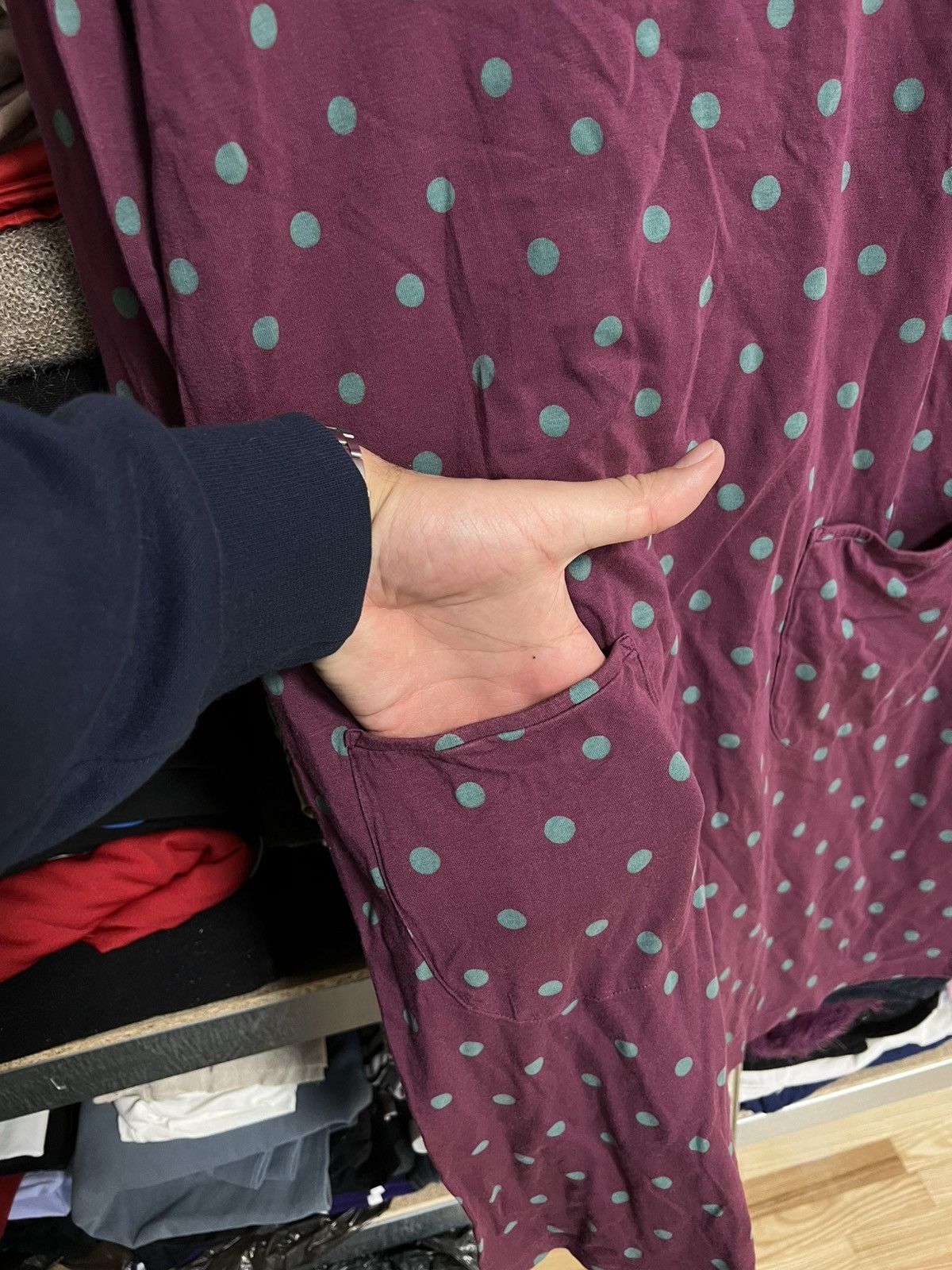 Designer Gudrun Sjoden Polka Dot Long Sleeve Dress Size M Sjöden Size M / US 6-8 / IT 42-44 - 3 Thumbnail