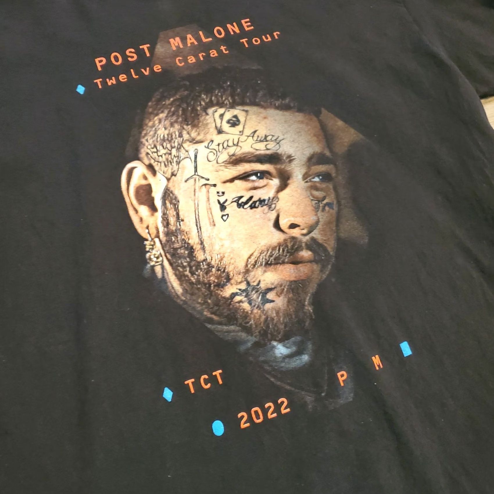 Vintage VINTAGE Post Malone Twelve Carat Tour 2022 Double-Sided Concert T Shirt XL Black Size US XL / EU 56 / 4 - 3 Thumbnail
