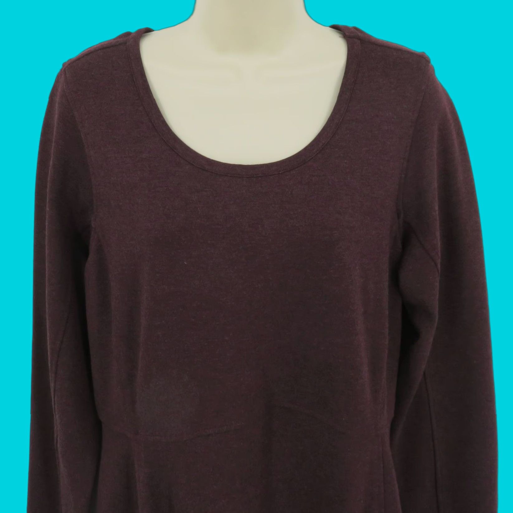 Duluth Trading Company Duluth Trading Co Women M Wearwithall Ponte Knit Dress Dark Purple Red NEW Size M / US 6-8 / IT 42-44 - 1 Thumbnail