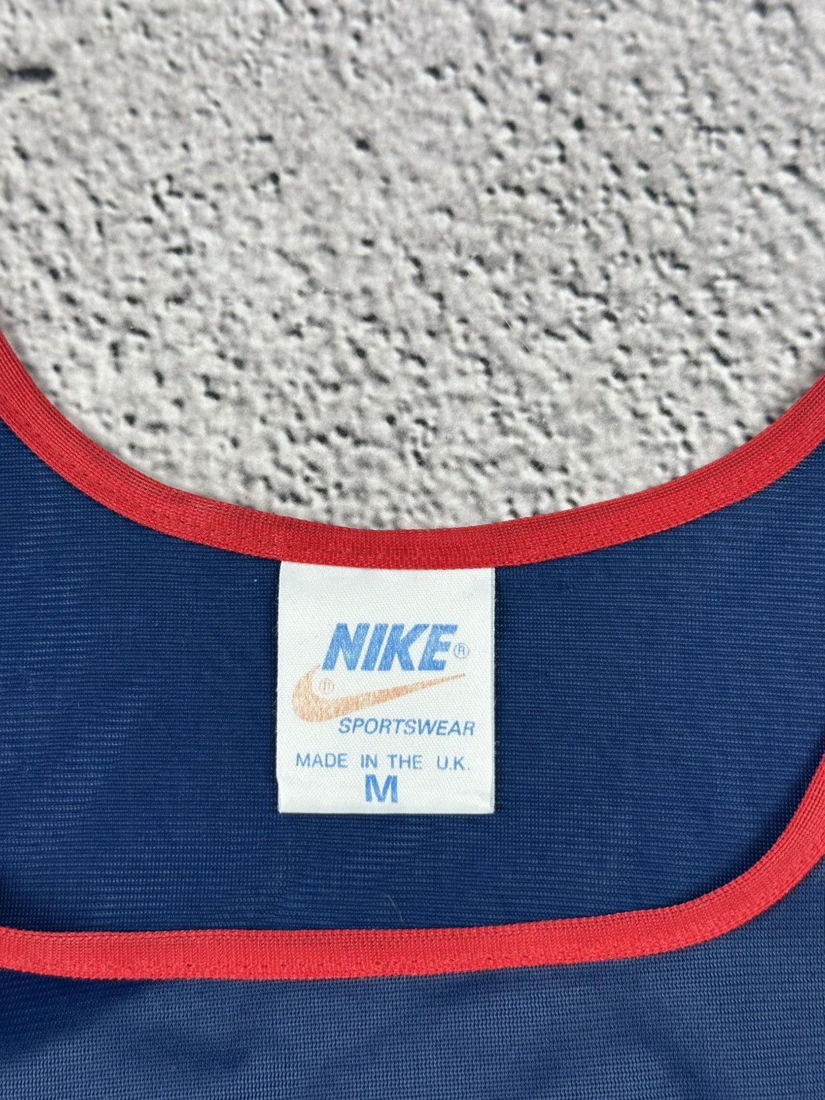 Nike × Vintage Vintage Nike Sportswear Mesh Tank UK Made (80s/90s) Size US M / EU 48-50 / 2 - 7 Thumbnail