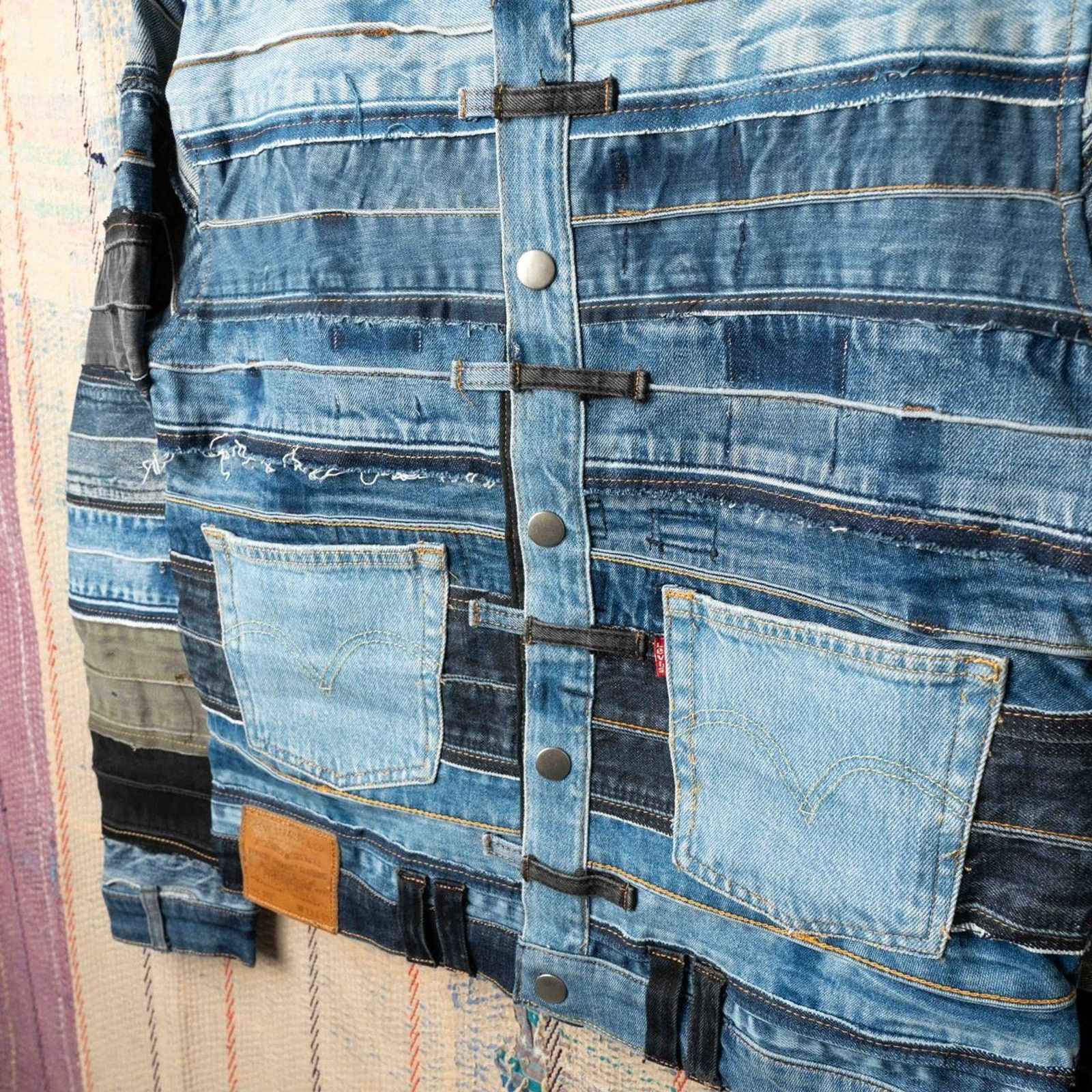 Levi's Custom upcycled levis denim jacket small Size US S / EU 44-46 / 1 - 3 Thumbnail