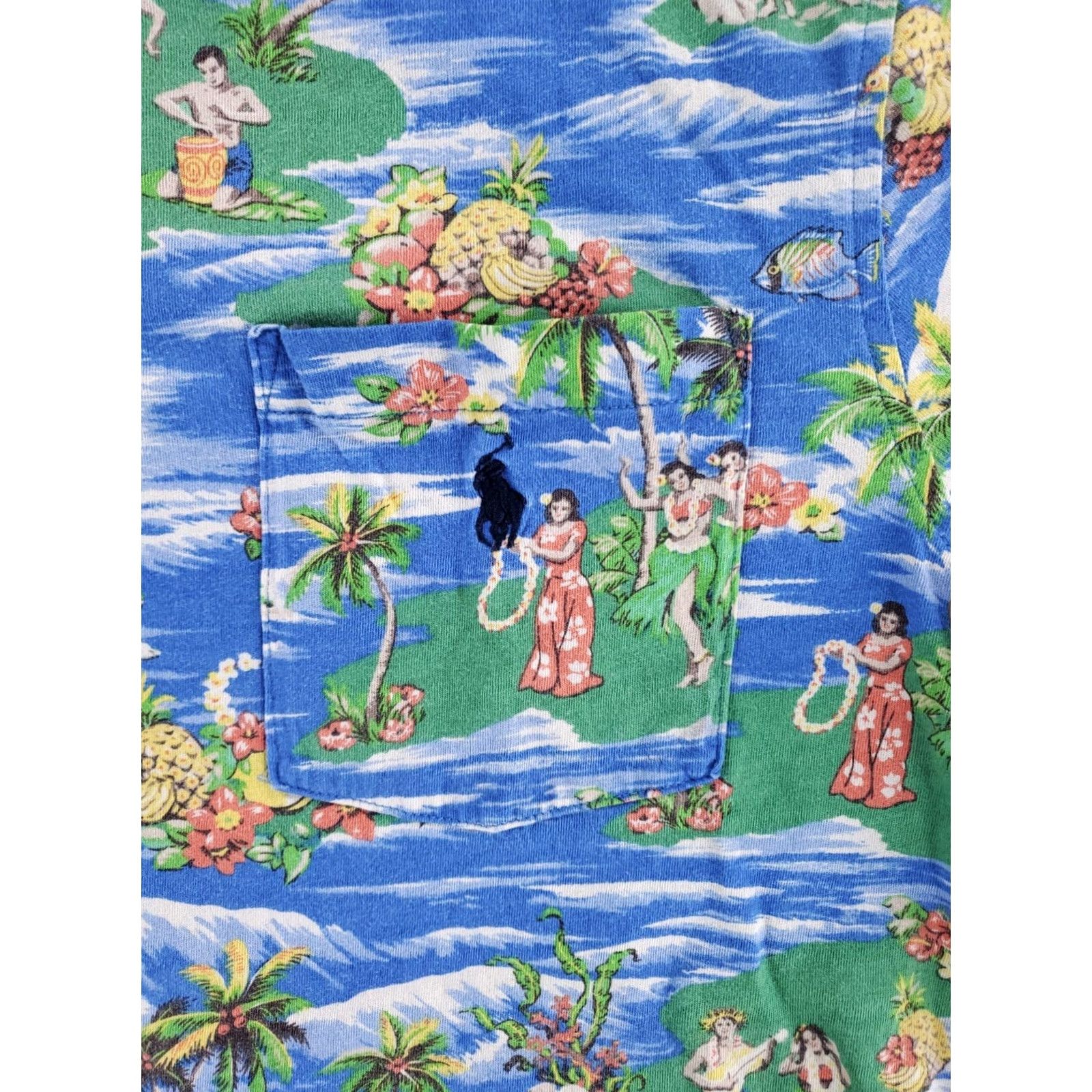 Polo Ralph Lauren Polo Ralph Lauren Polo Shirt AOP Hawaiian Hula Girls Palm Trees Mens M Multicolor Shirt Mens Size US M / EU 48-50 / 2 - 2 Thumbnail