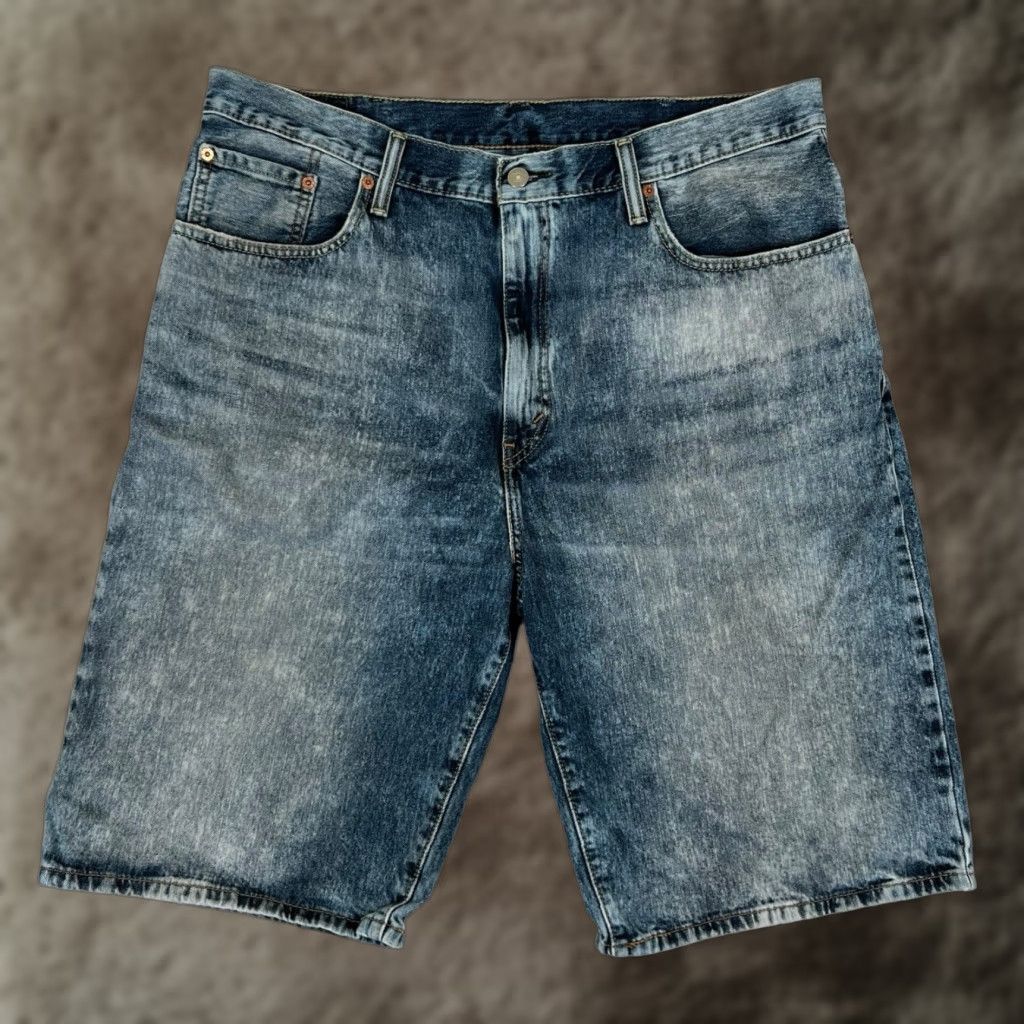 Levi's VINTAGE Levi's 569 Denim Shorts Jeans Regular Men 38 Blue 12" Inseam 90s Skate Stretch Pocket 5-Pocket High Rise Size US 38 / EU 54 - 1 Thumbnail
