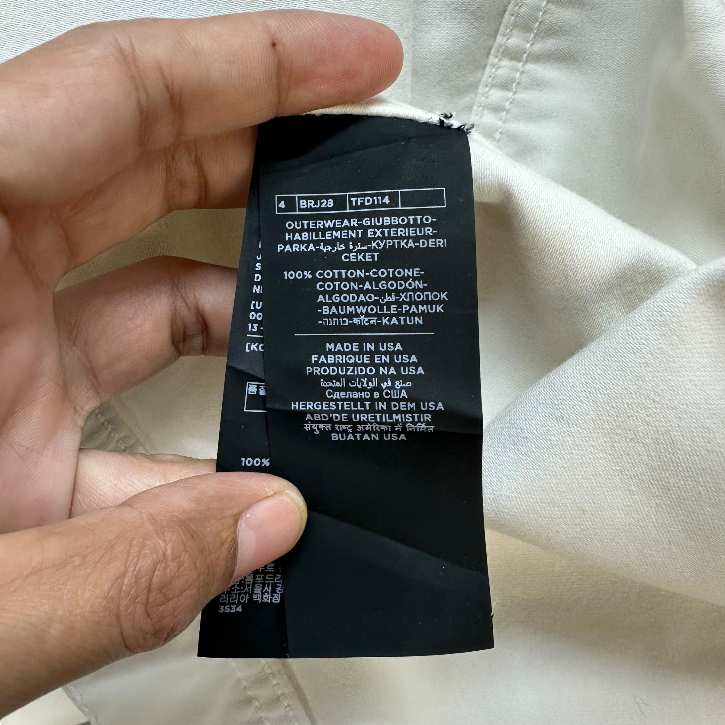 Tom Ford TOM FORD Made in Usa Slim Fit White Denim Jacket #A80-1938 Size US L / EU 52-54 / 3 - 12 Thumbnail