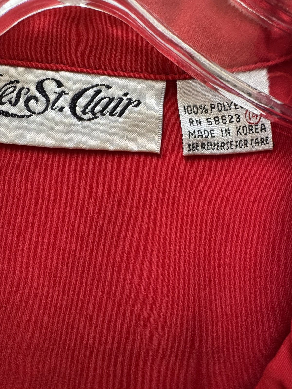 Vintage Yves St Clair women’s vintage 90s pleated embroidered China Size M / US 6-8 / IT 42-44 - 3 Thumbnail