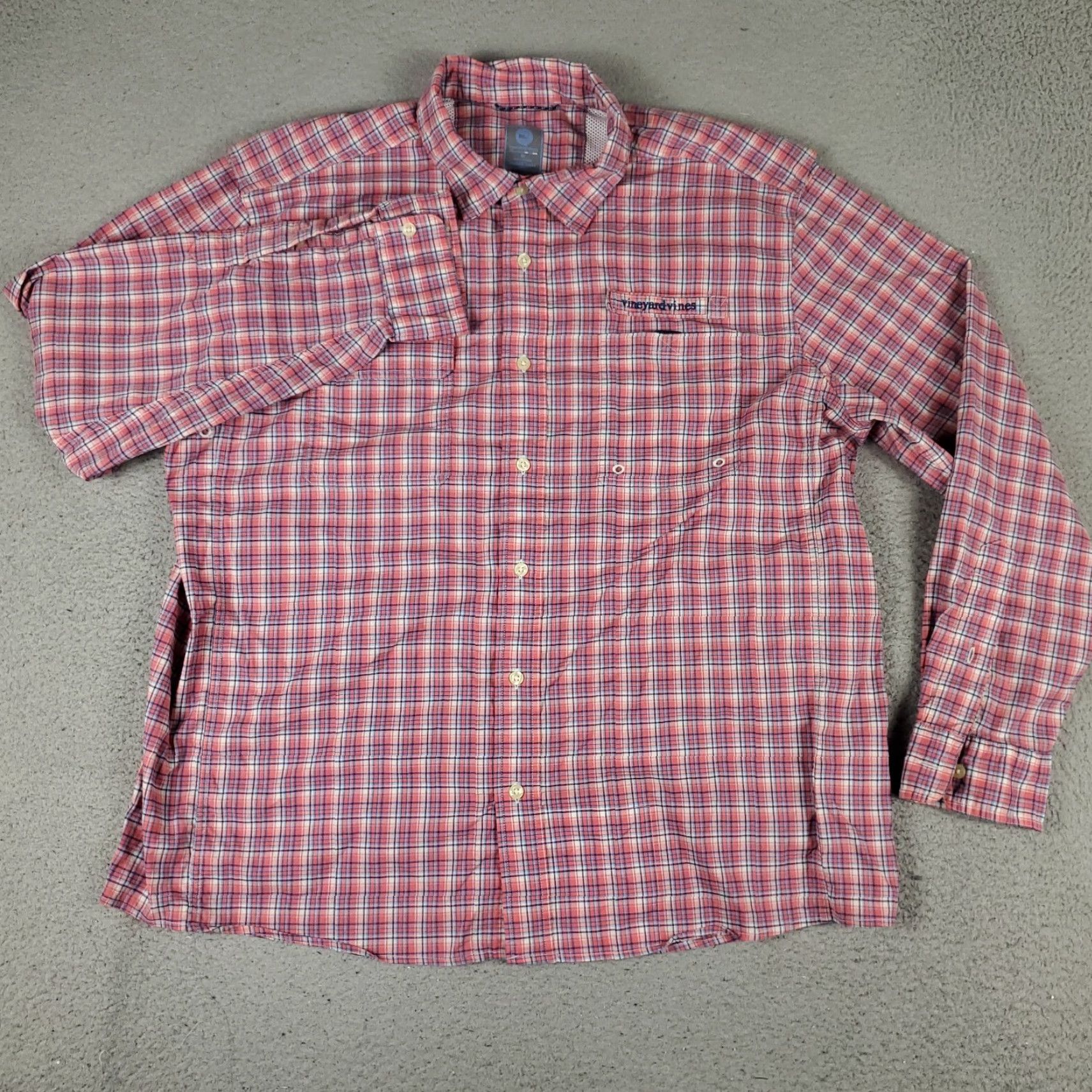 Vineyard Vines VINEYARD VINES Red Plaid Button-Up Shirt Men’s Size XL Long Sleeve Vented Fishing Size US XL / EU 56 / 4 - 2 Thumbnail