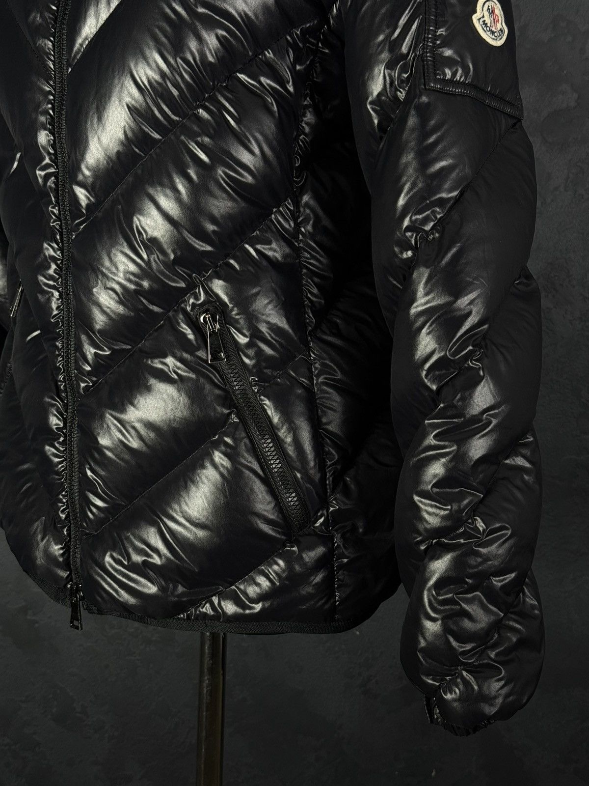 Moncler Moncler Black Brouel Hooded Quilted Jacket Goose Down Size 5 Size L / US 10 / IT 46 - 8 Thumbnail