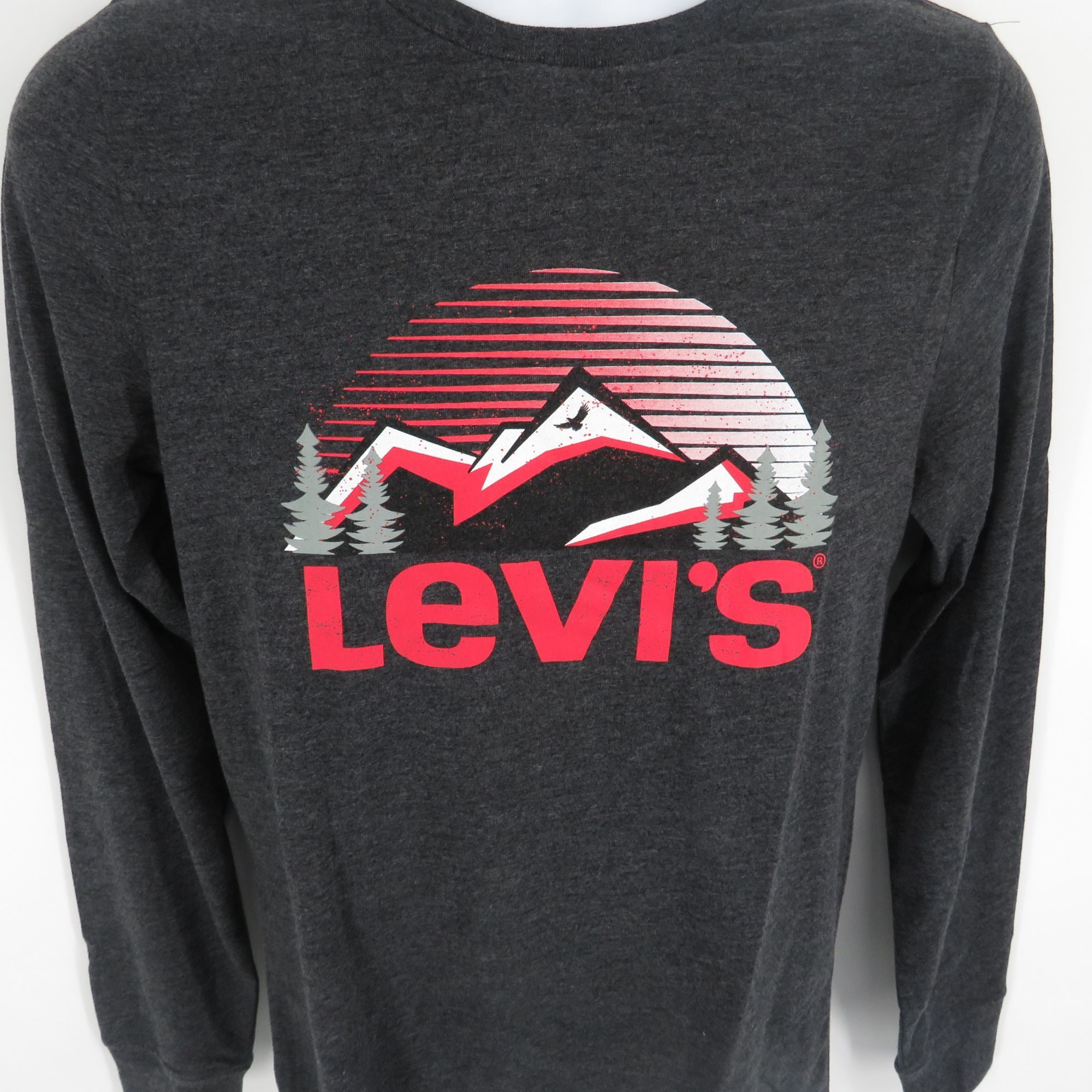 Levi's Levi's Men's Graphic Long Sleeve Tee Shirt Small Heather Gra Size US S / EU 44-46 / 1 - 3 Thumbnail