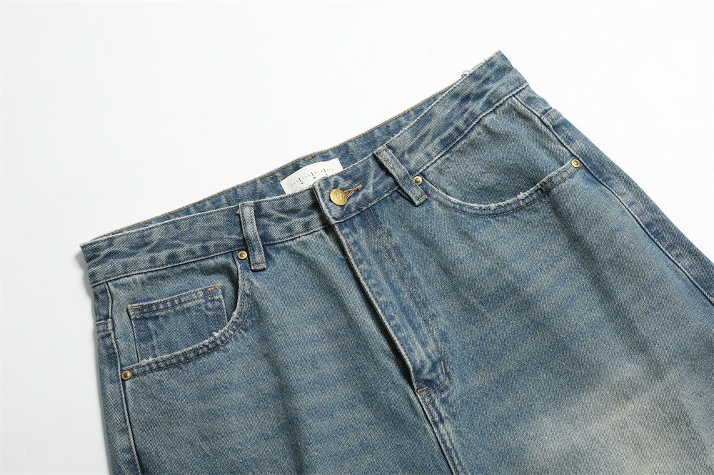 Japanese Brand × Jean American distressed men's vintage wrinkled ripped jeans Size US 32 / EU 48 - 4 Thumbnail
