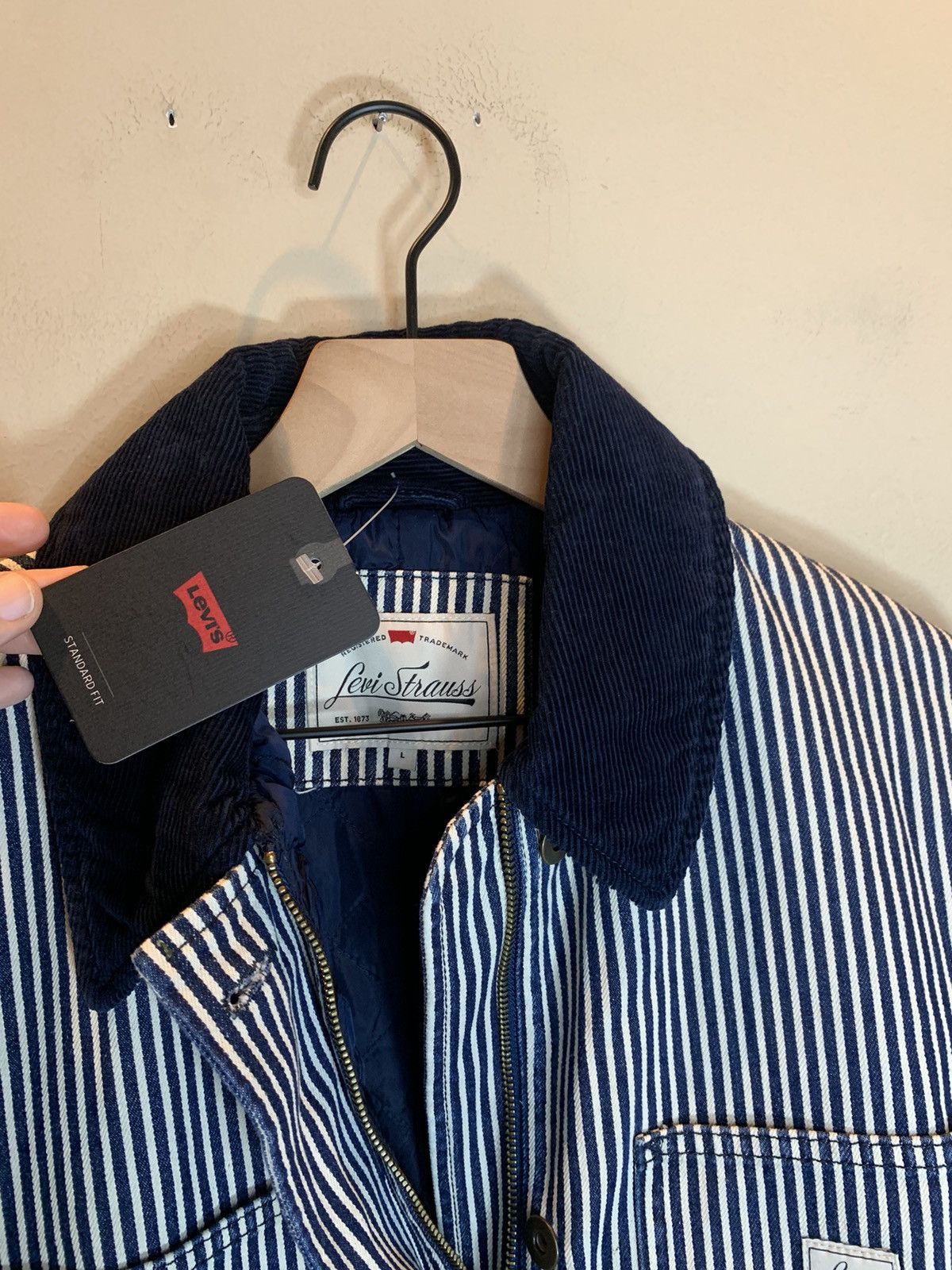 Levi's *RARE* New Levi’s Train Conductor Cord Collar Chore Coat - L Size US L / EU 52-54 / 3 - 10 Thumbnail