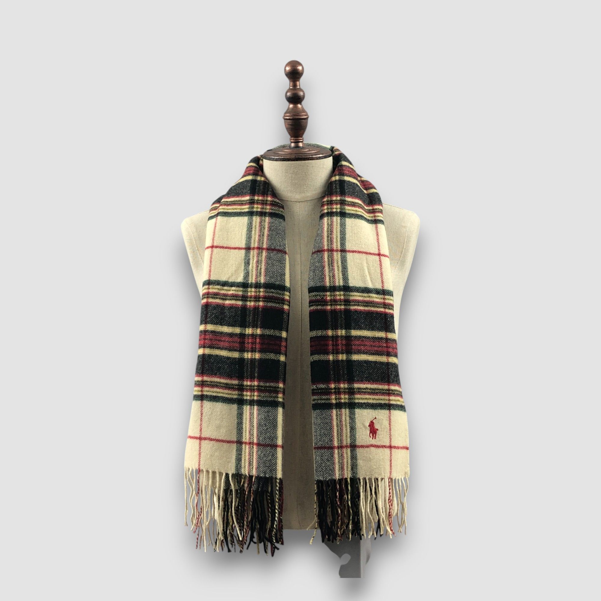 Ralph Lauren Vintage Ralph Lauren Scarf Muffler Wool Stole Wraps Scarves Size ONE SIZE - 2 Thumbnail