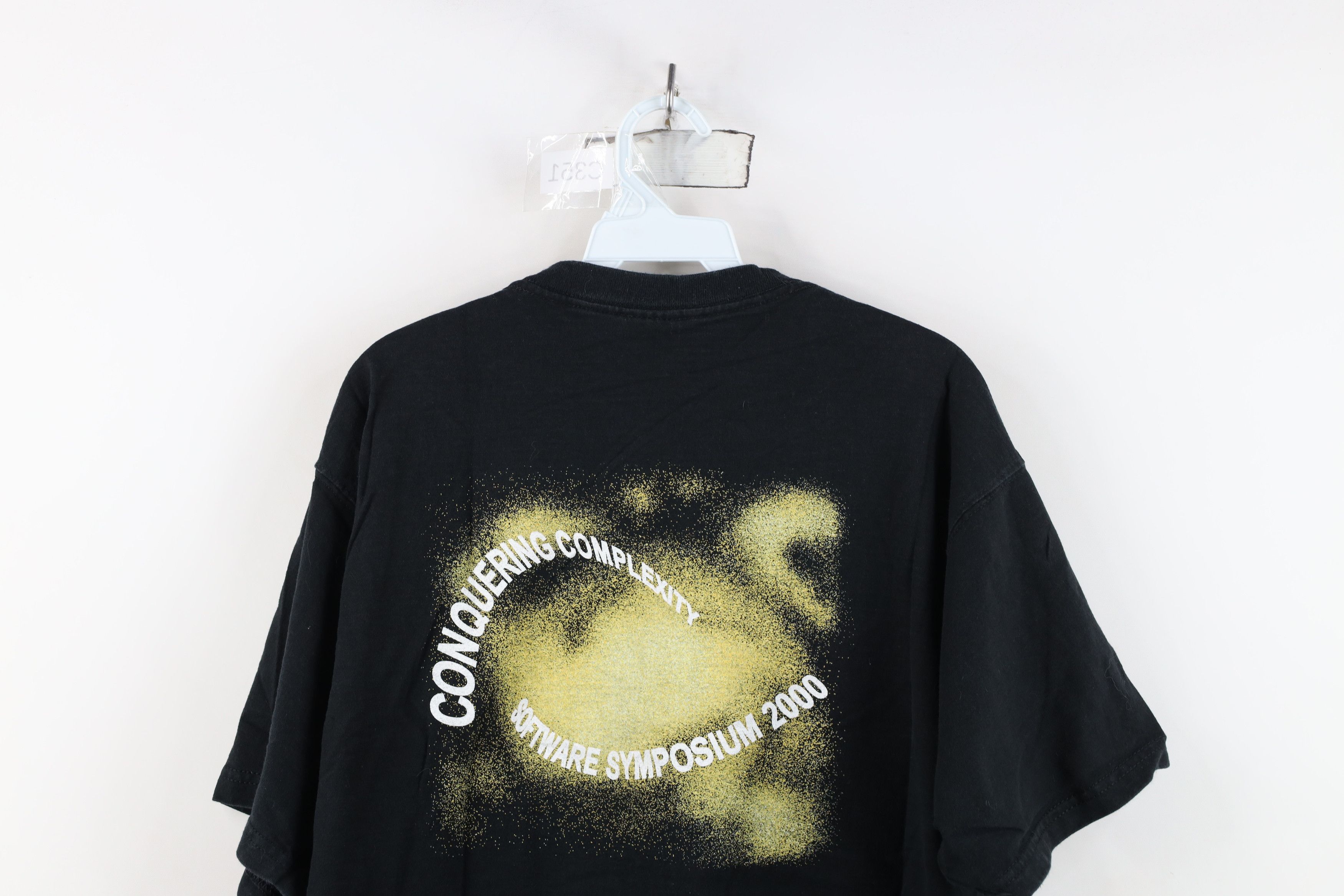 Fruit Of The Loom Vintage Y2K 2000 Conquering Complexity Software T-Shirt Size US L / EU 52-54 / 3 - 10 Thumbnail
