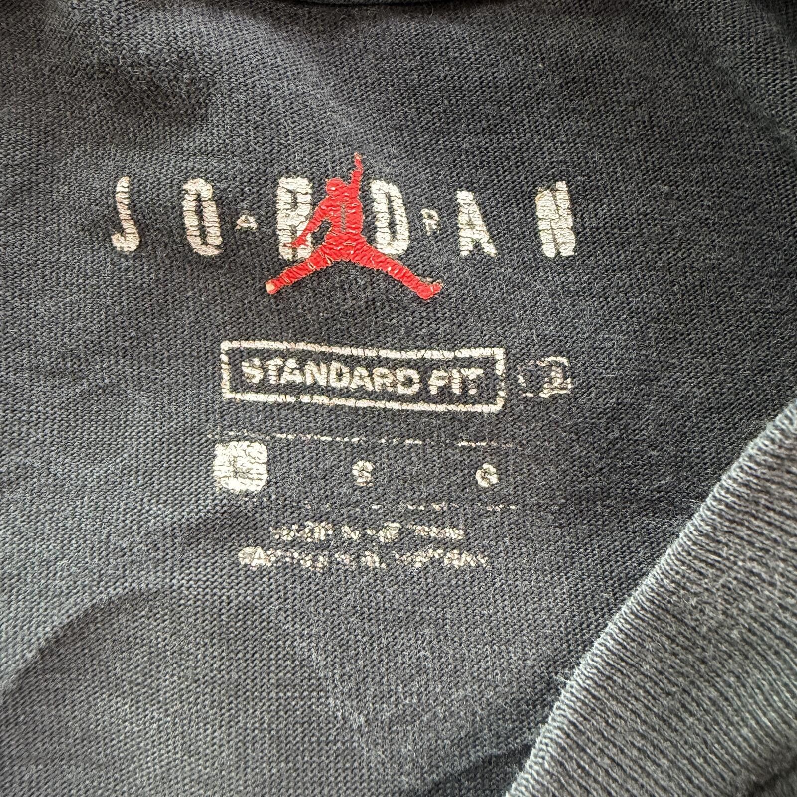 Jordan Brand Y2K Jordan Air Dog Tag Graphic T Shirt Faded Black Tee L Size US L / EU 52-54 / 3 - 3 Thumbnail