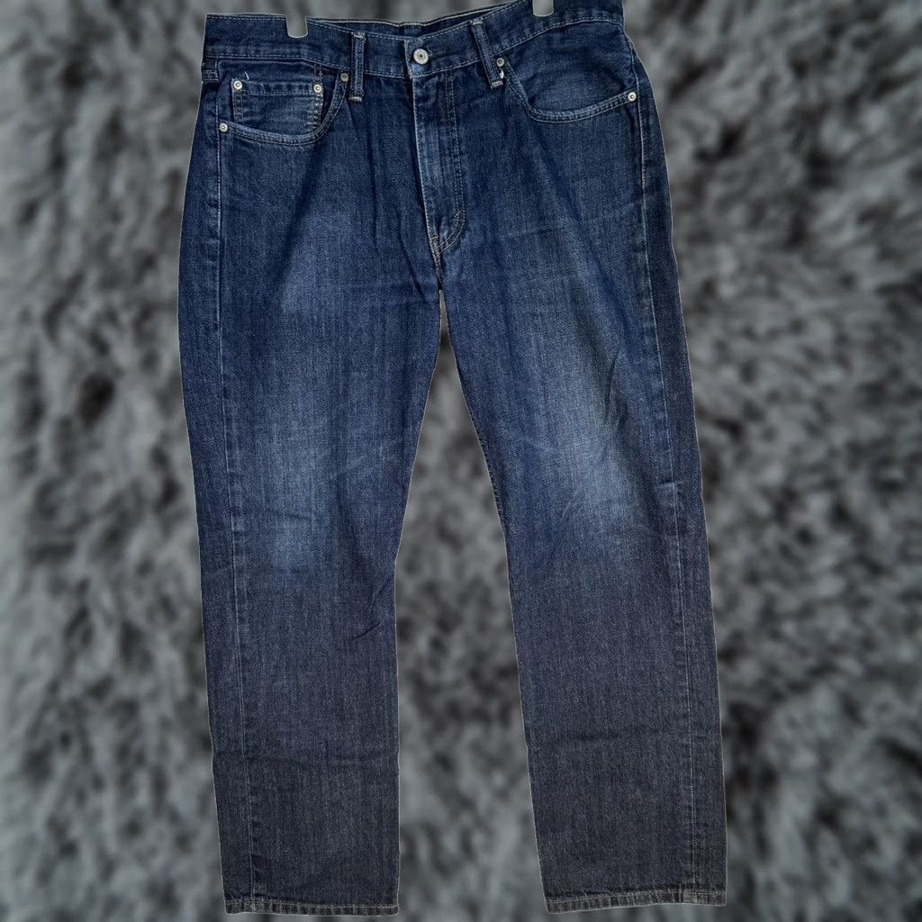 Levi's Levi's 514 Jeans Mens 36x32 Blue Straight Regular Mid Rise Denim 5-Pocket Zipper Button Cord Logo Size US 36 / EU 52 - 1 Thumbnail