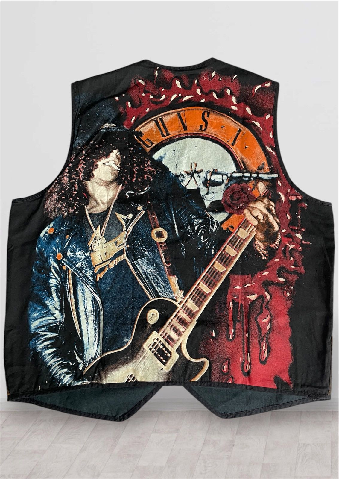 Vintage Rare Guns N’ Roses Slash Vest AOP Vintage Empire 90s Size US L / EU 52-54 / 3 - 1 Thumbnail