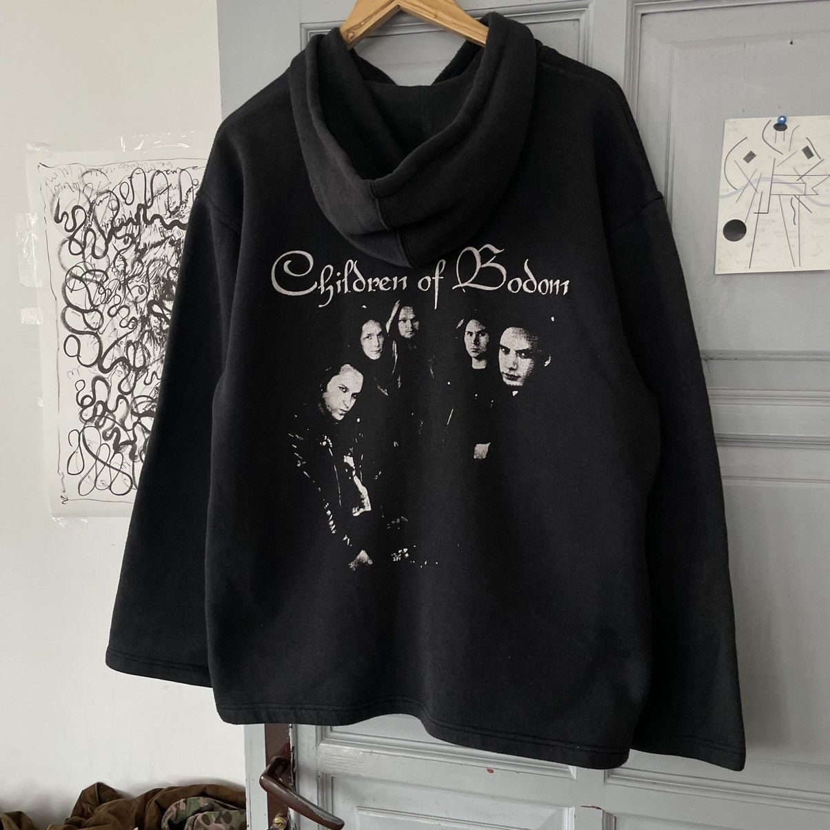 Band Tees Vintage 00’s Children Of Bottom Death metal Hoodie Rare item Size US L / EU 52-54 / 3 - 9 Thumbnail