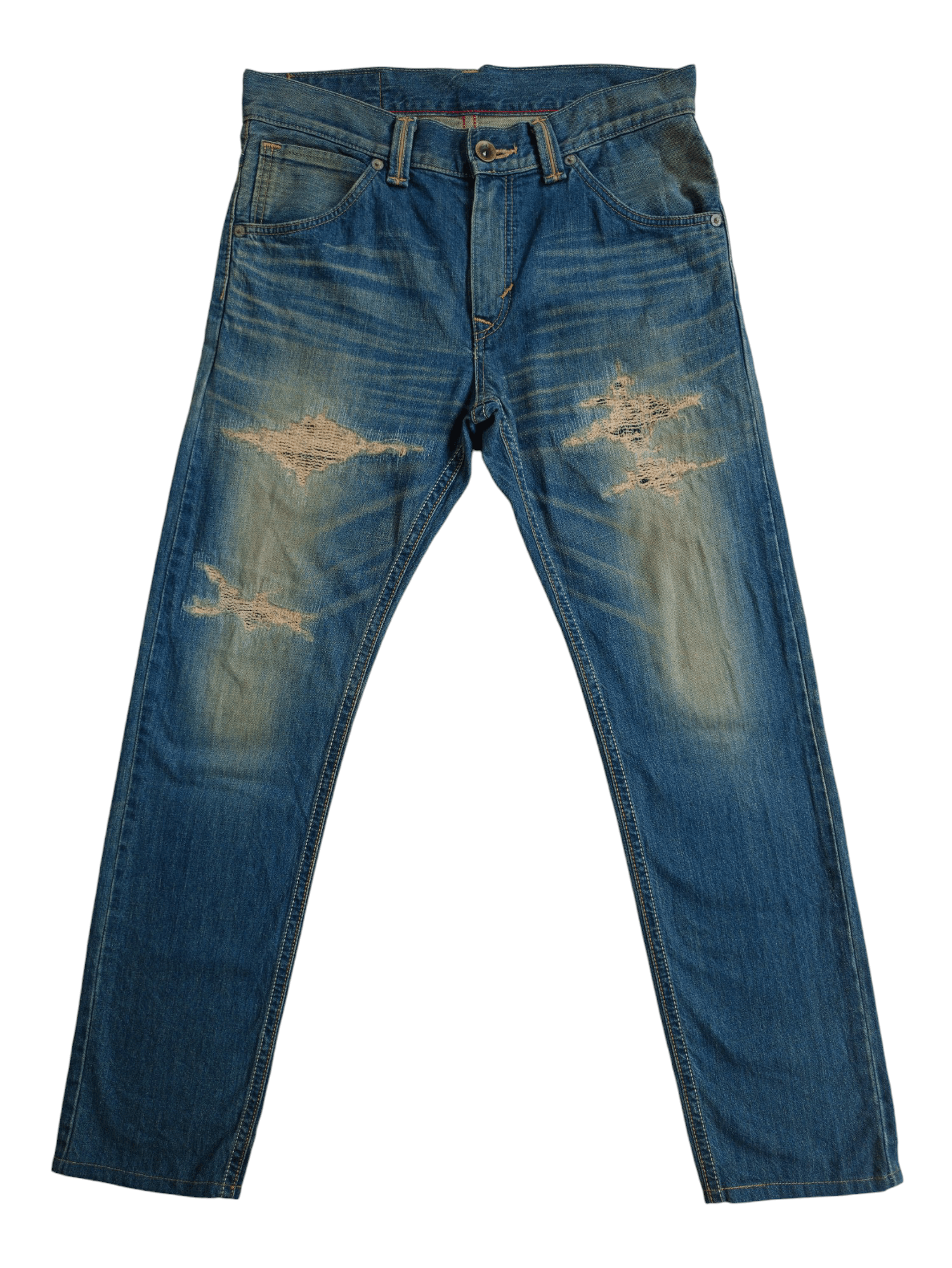 Edwin × Vintage Edwin Exclusive Vintage Denim Regular Distressed Jeans Size US 32 / EU 48 - 1 Thumbnail