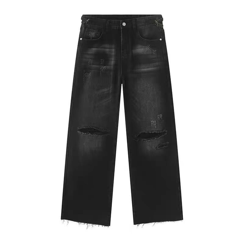 Designer × Vintage ripped grunge flared damaged jeans Size US 30 / EU 46 - 6 Thumbnail