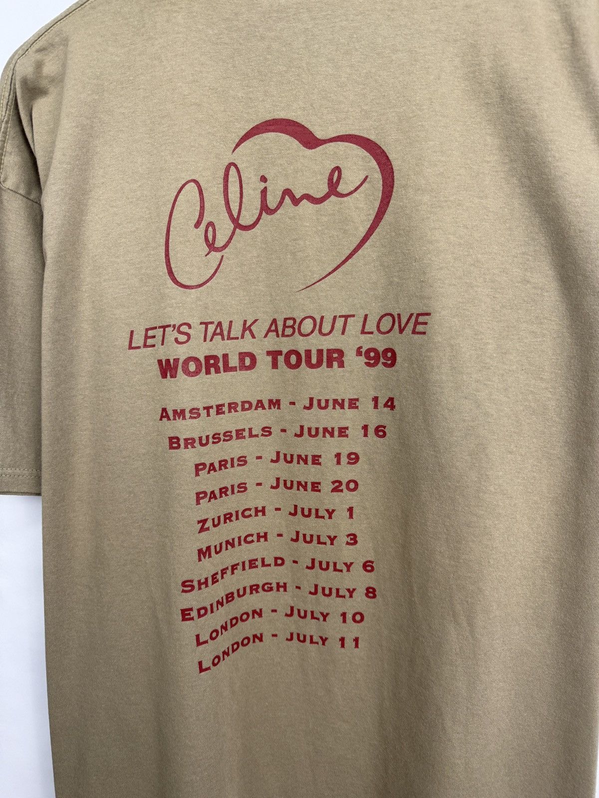 Delta 🇨🇦 Vintage 1999 Celine Dion Lets Talk About Love Tour T-Shirt Size US XL / EU 56 / 4 - 9 Thumbnail