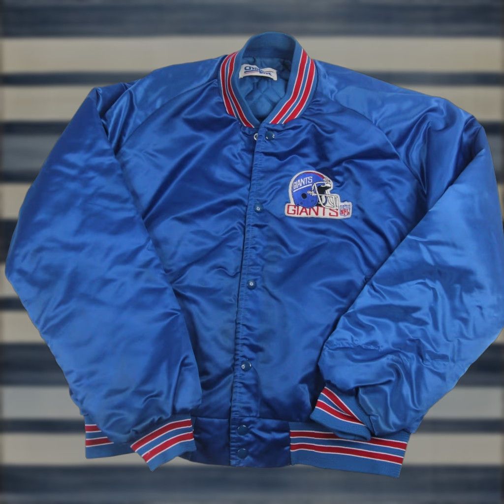 Chalk Line VINTAGE Chalk Line Mens XL New York Giants Satin Jacket Blue Size US XL / EU 56 / 4 - 1 Thumbnail
