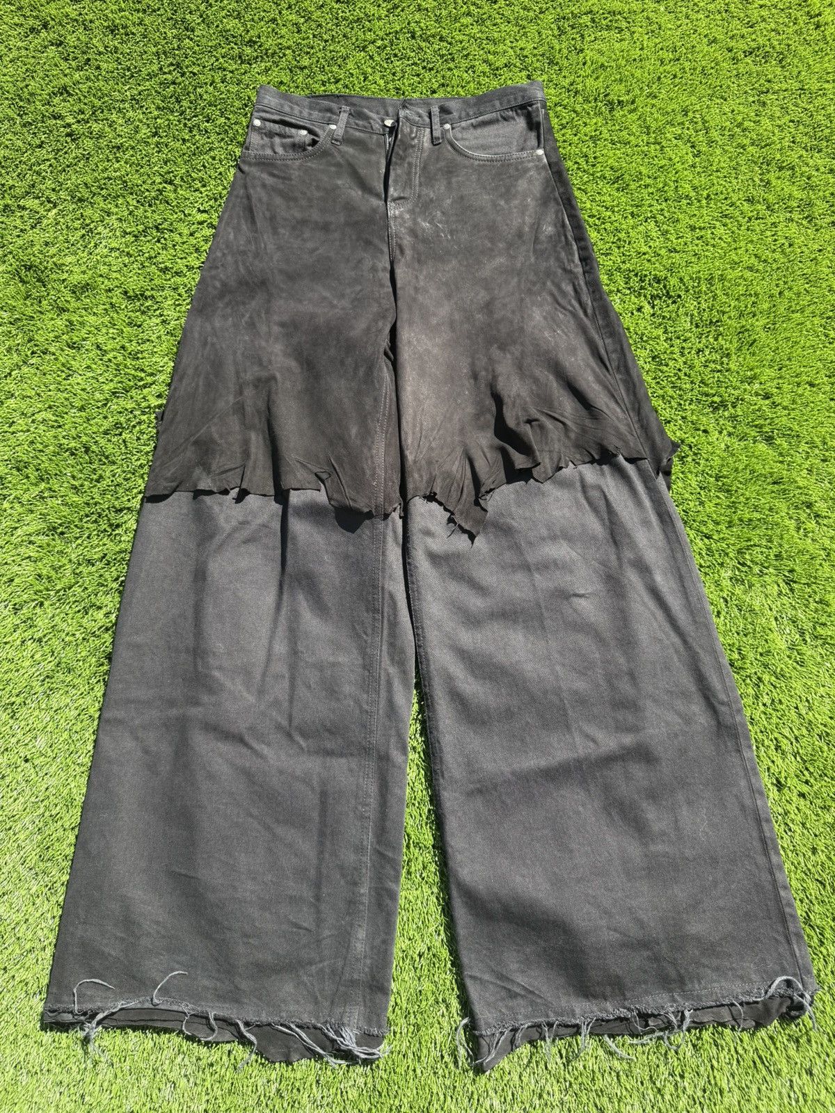 Paradoxe Paris Paradoxe Paris Baggy Overlaid Leather Jeans Size US 32 / EU 48 - 1 Thumbnail