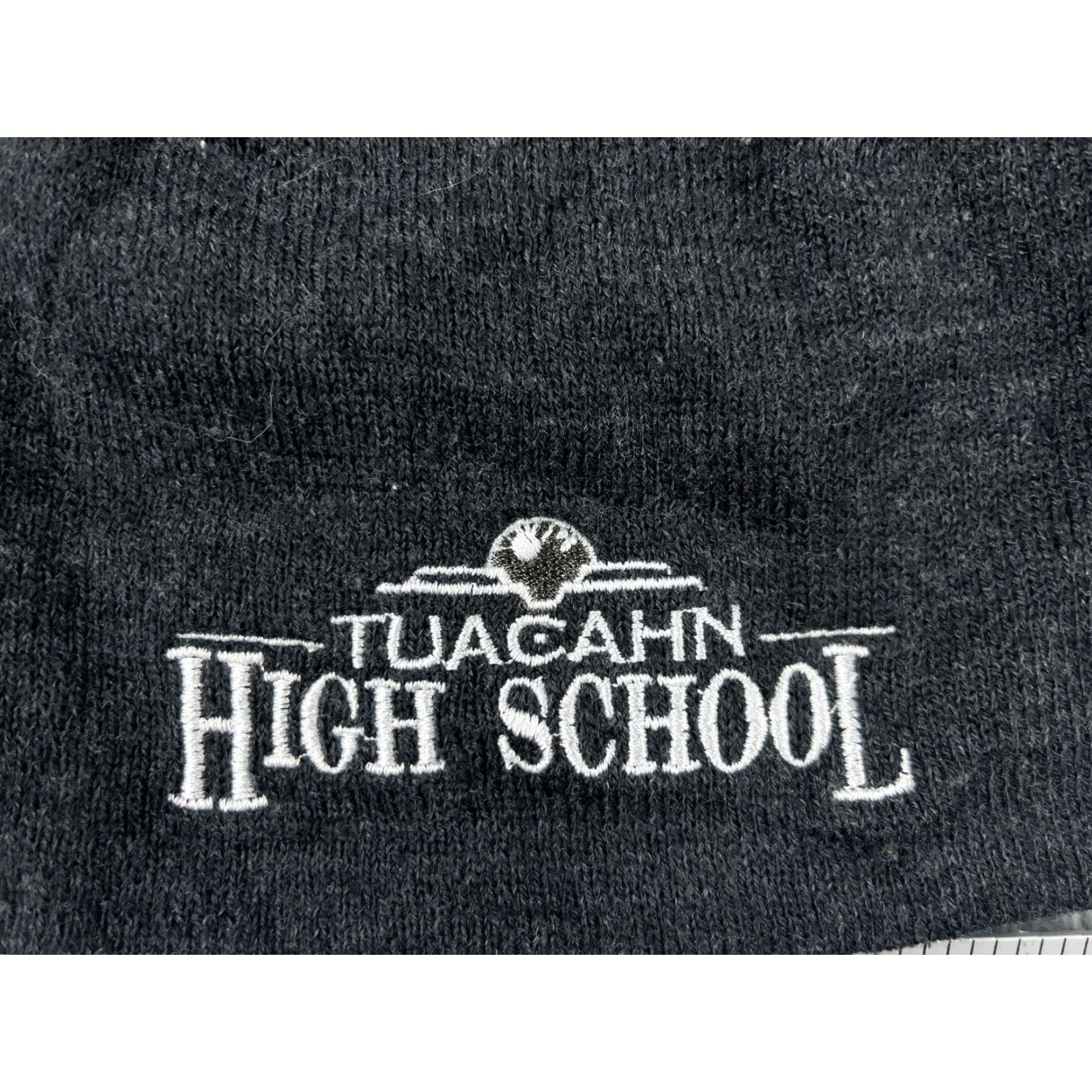 Vintage Tuacahn High School Beanie Adult One Size Dark Gray Knit Acrylic Polyester Size ONE SIZE - 2 Thumbnail