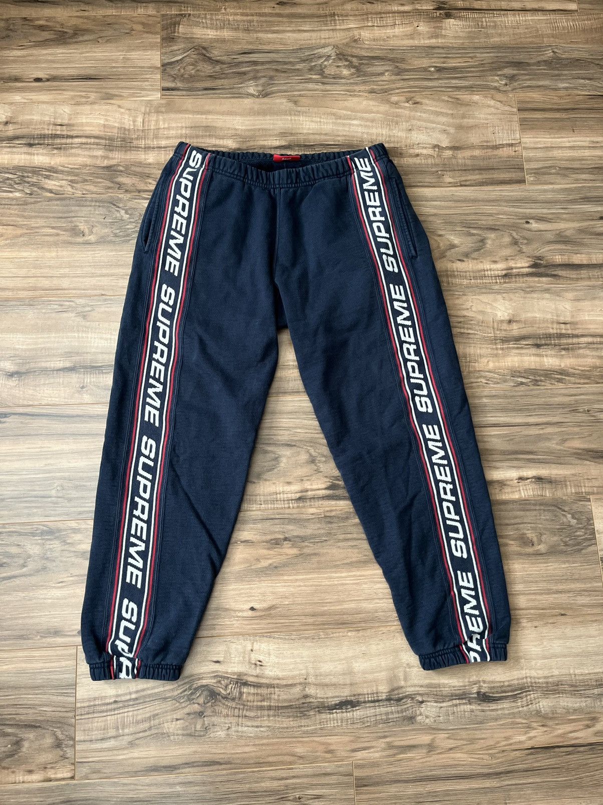 Pre-owned Supreme Text Rib Sweatpant