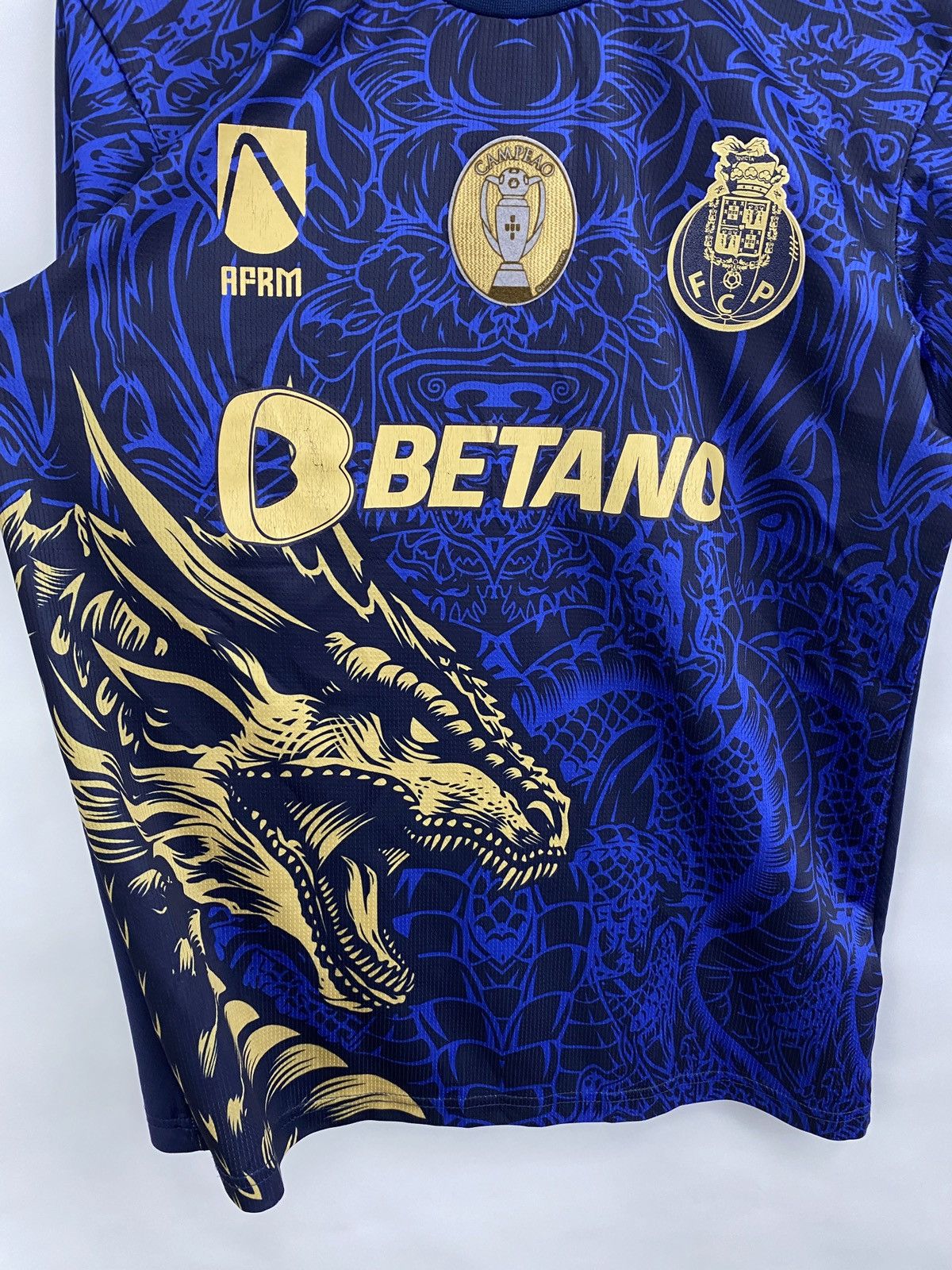 Japanese Brand FC Porto Japan Dragon Style Afrm Soccer Jersey T-Shirt Y2K Size US M / EU 48-50 / 2 - 4 Thumbnail
