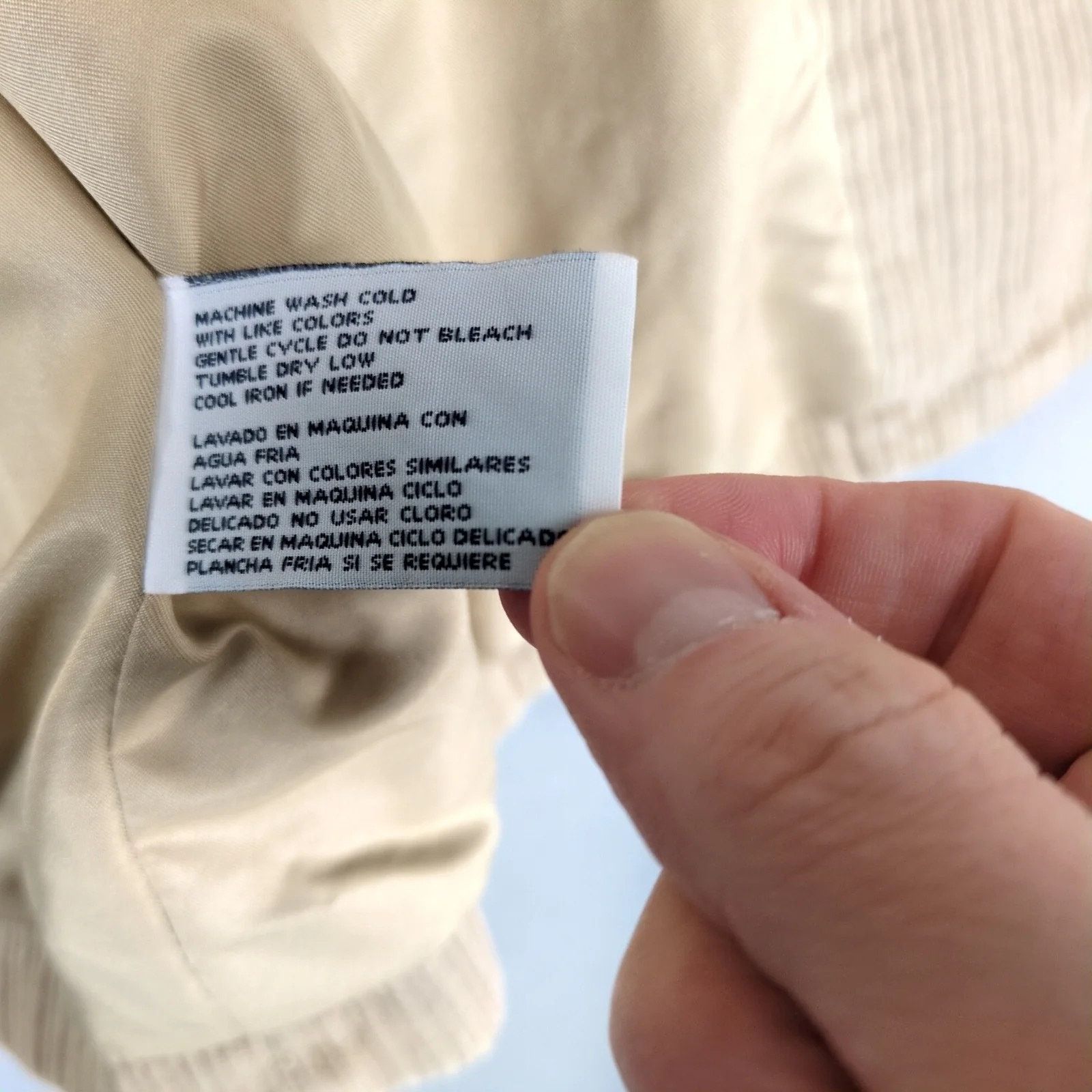 Izod IZOD Beige Corduroy Double Breasted Pea Coat Women's L Size L / US 10 / IT 46 - 9 Thumbnail