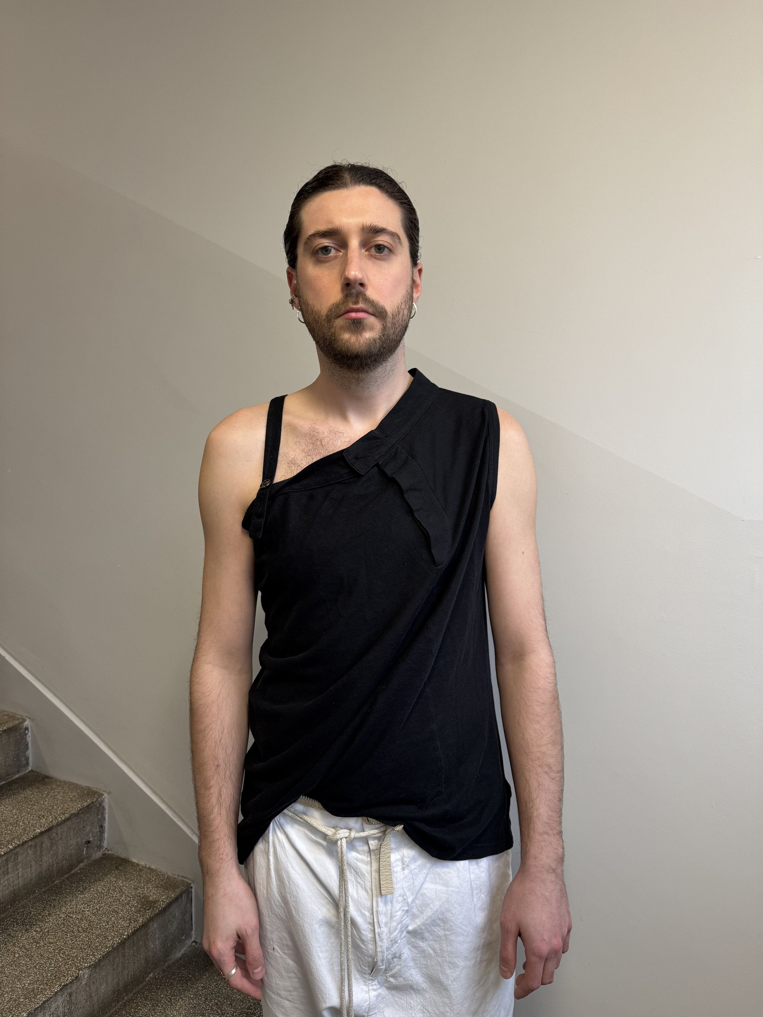 Ann Demeulemeester Ann Demeulemeester Deconstructed Asymmetrical Tank Top Size M / US 6-8 / IT 42-44 - 6 Thumbnail