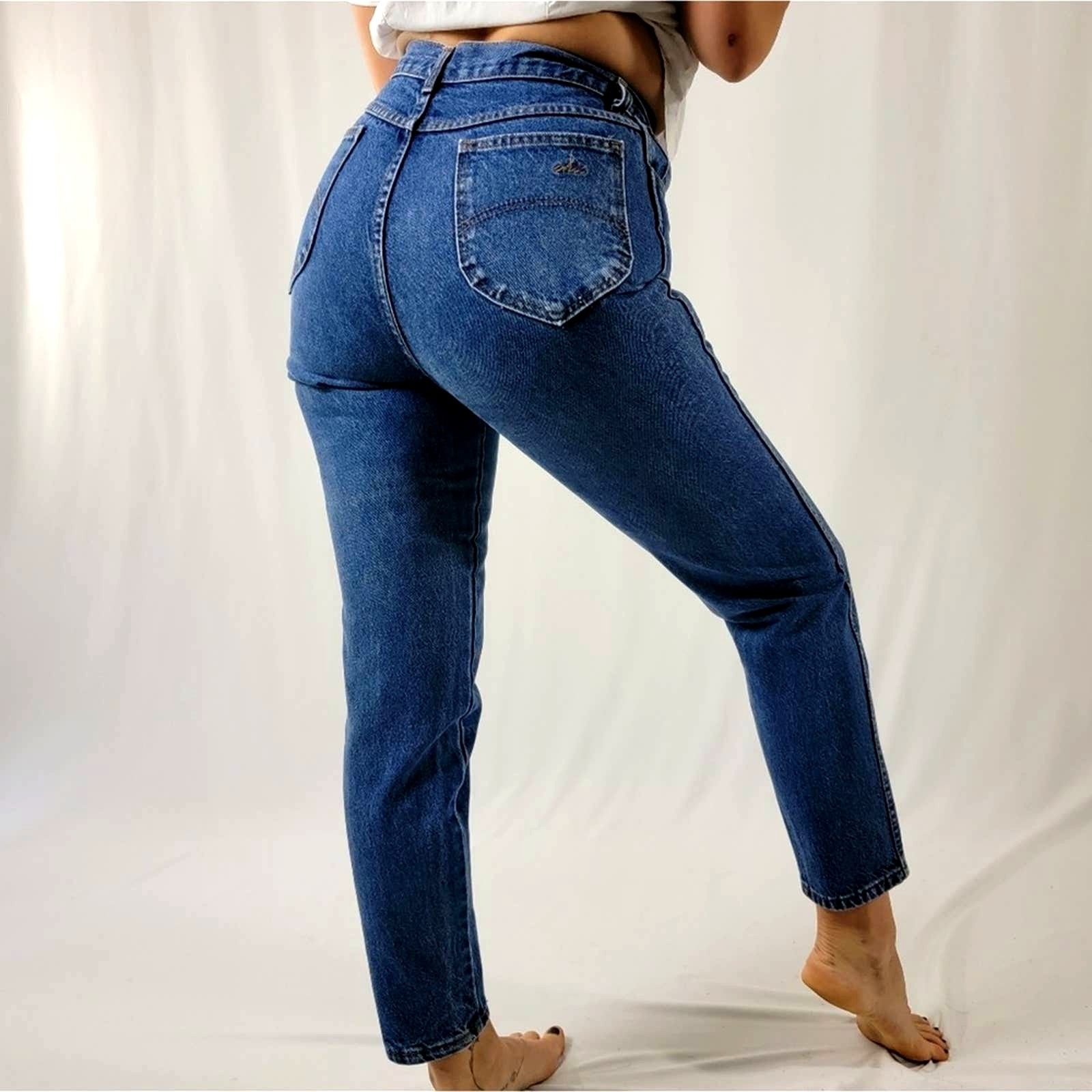 Vintage Vintage USA High Rise Mom Jeans By Chic Size 32" / US 10 / IT 46 - 3 Thumbnail