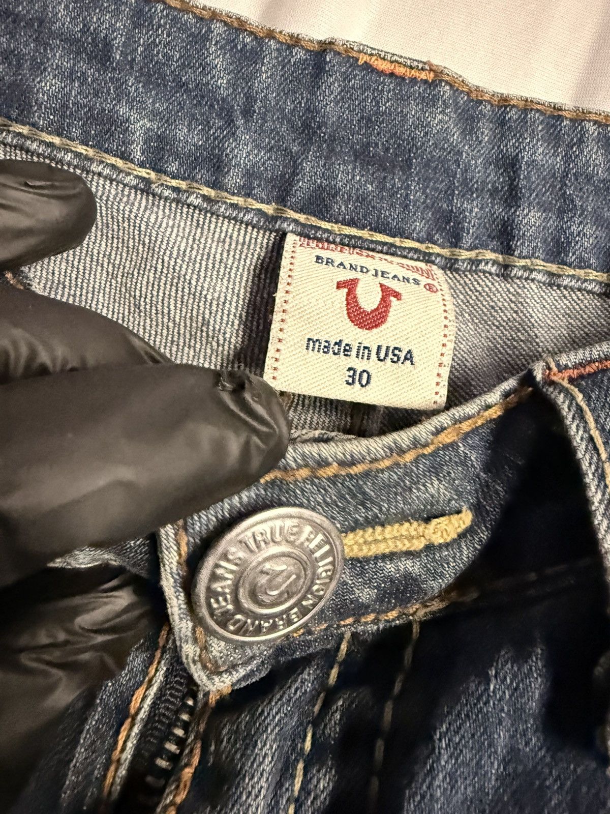 True Religion Vintage Y2K Stella Big T True Religion Aged Denim Jeans Size 30" / US 8 / IT 44 - 11 Thumbnail