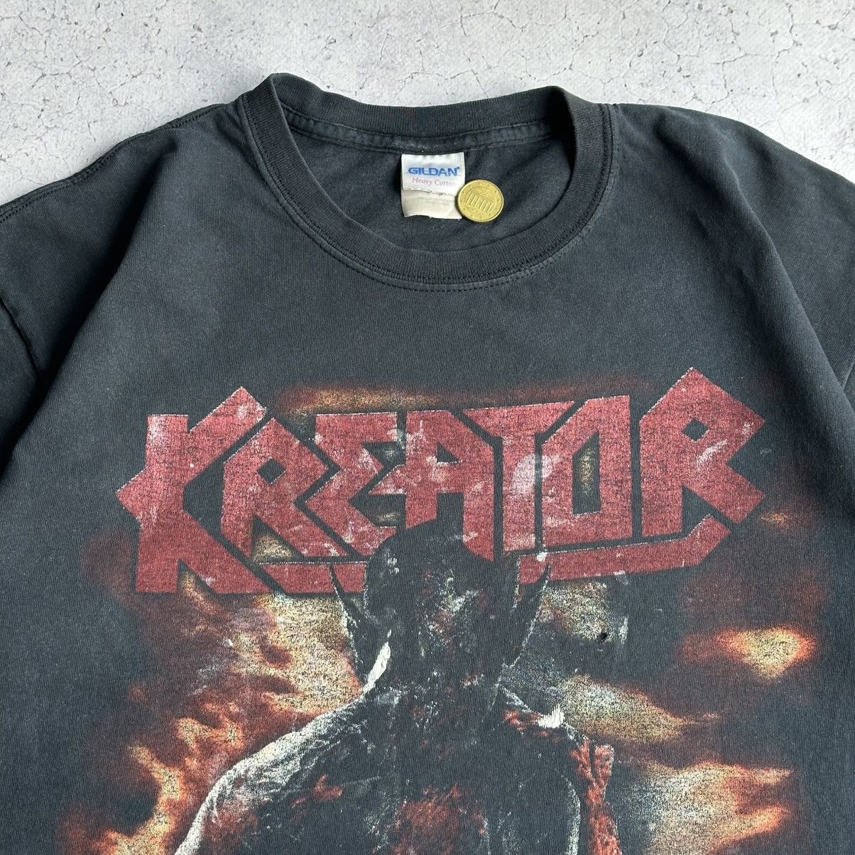 Band Tees Vintage 2000’s Kreator Thrash Metal Band Tour Faded Tee Size US L / EU 52-54 / 3 - 3 Thumbnail