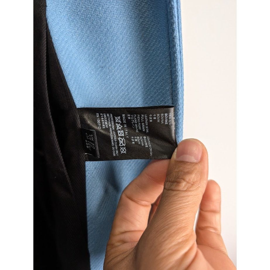 Amiri o1rshd1 Oversized Stars Varsity Jacket in Air Blue Size US L / EU 52-54 / 3 - 15 Thumbnail